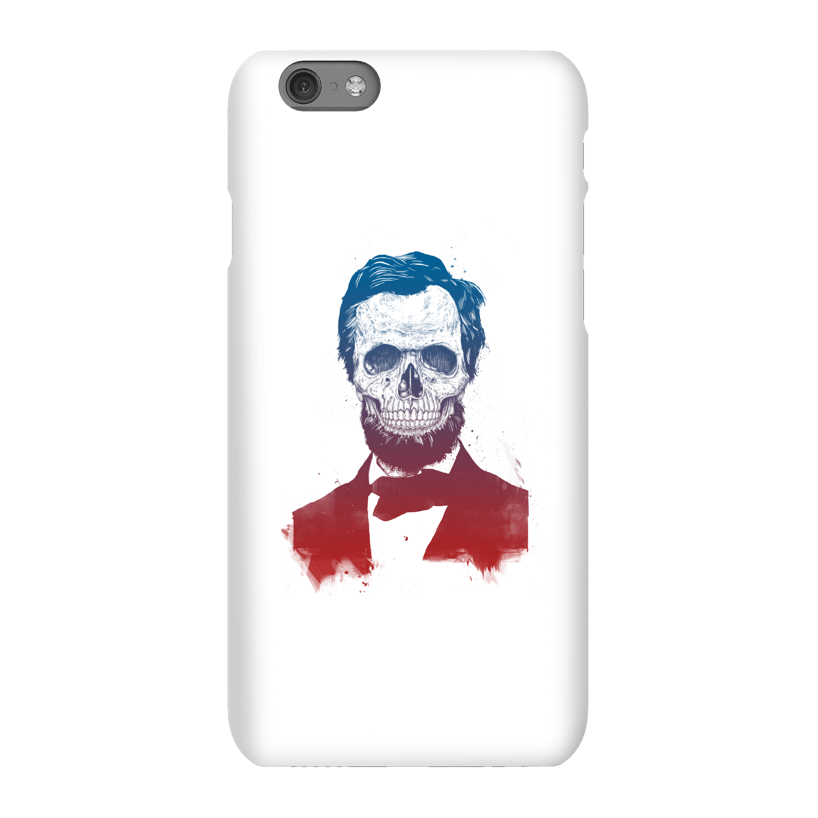 Balazs Solti Suited And Booted Skull Phone Case for iPhone and Android - iPhone 6S - Snap Case - Matte