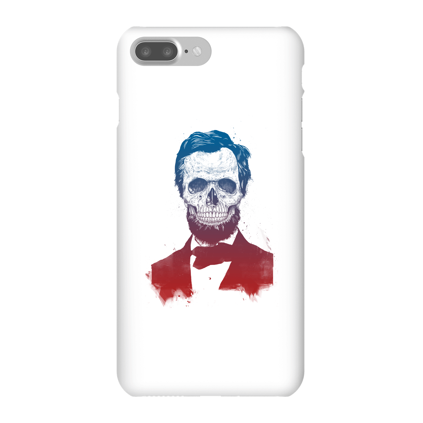 Balazs Solti Suited And Booted Skull Phone Case for iPhone and Android - iPhone 7 Plus - Snap Case - Matte