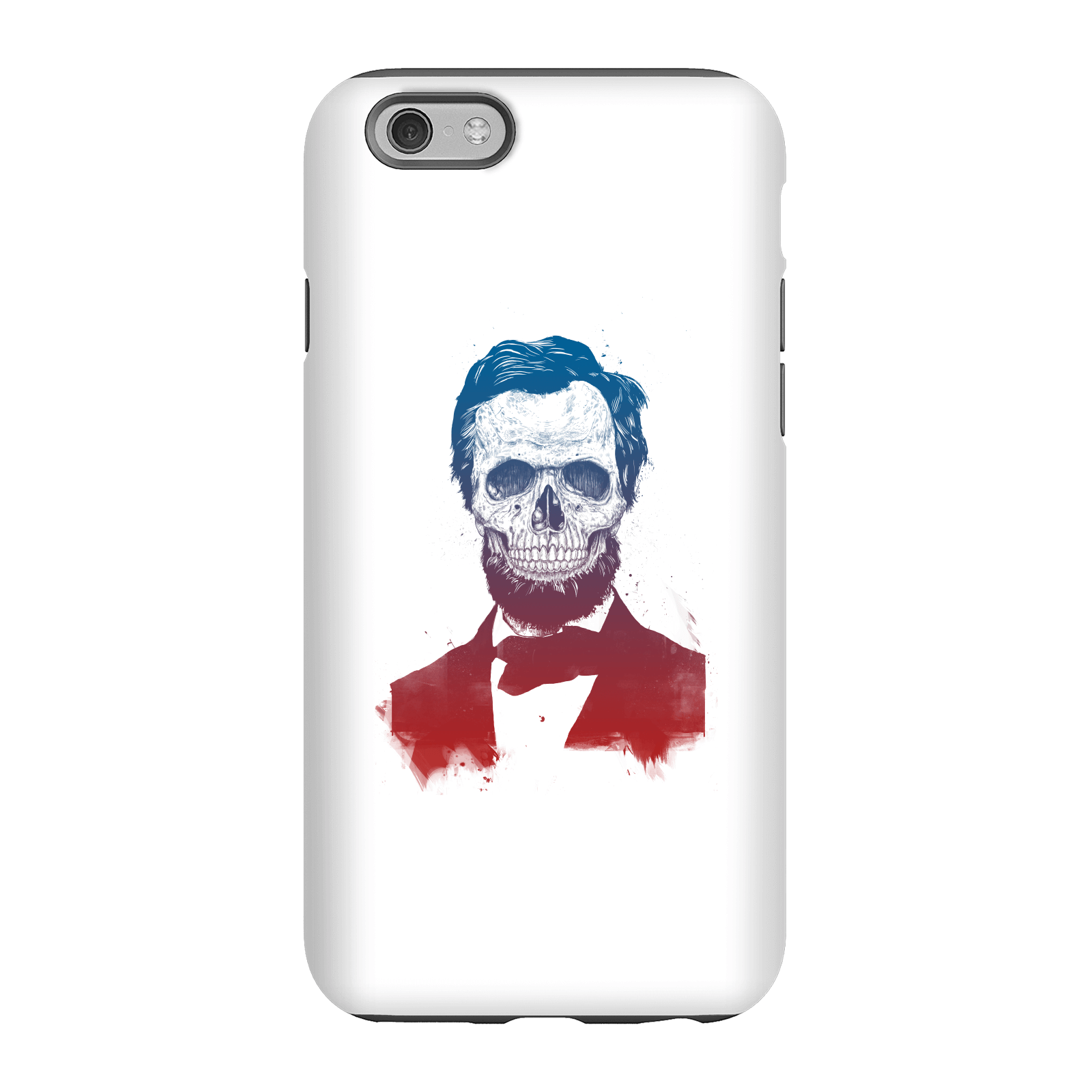 Balazs Solti Suited And Booted Skull Phone Case for iPhone and Android - iPhone 6S - Tough Case - Matte