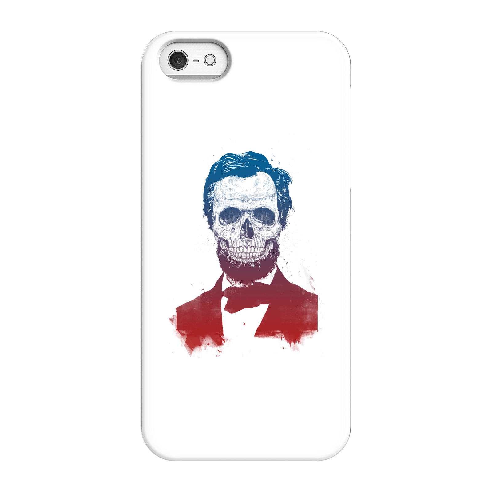 Balazs Solti Suited And Booted Skull Phone Case for iPhone and Android - iPhone 5/5s - Snap Case - Gloss