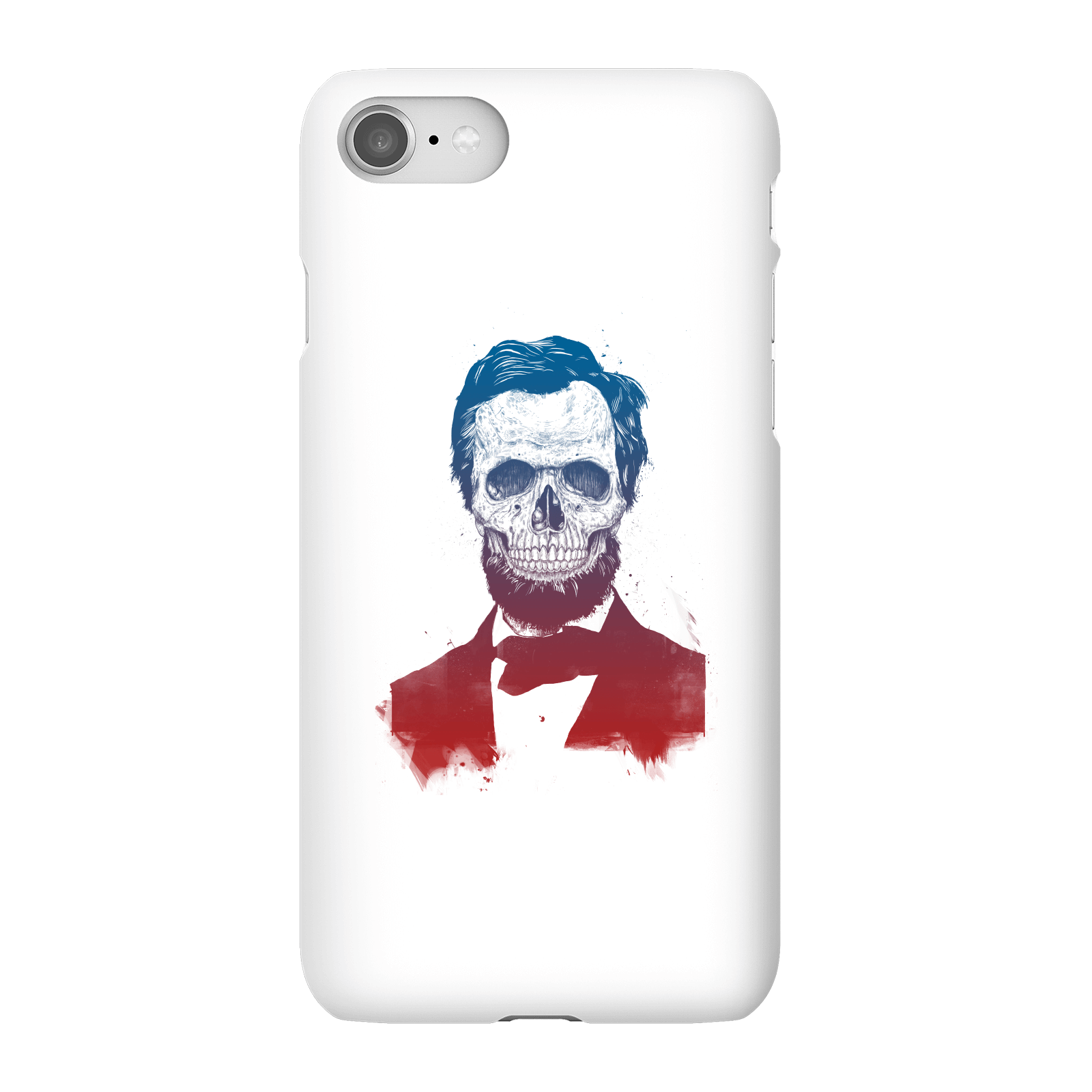 Balazs Solti Suited And Booted Skull Phone Case for iPhone and Android - iPhone 8 - Snap Case - Gloss