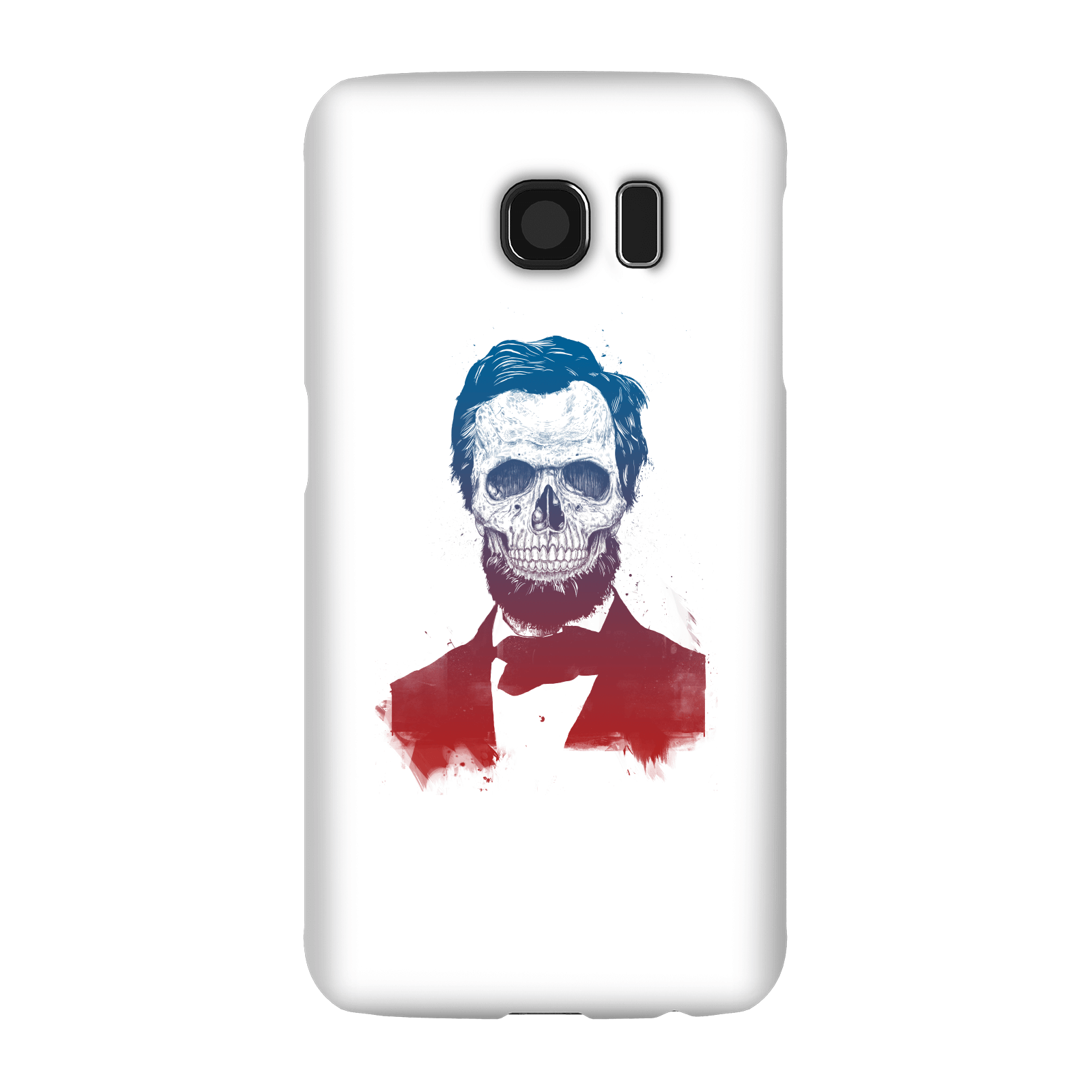 Balazs Solti Suited And Booted Skull Phone Case for iPhone and Android - Samsung S6 - Snap Case - Gloss