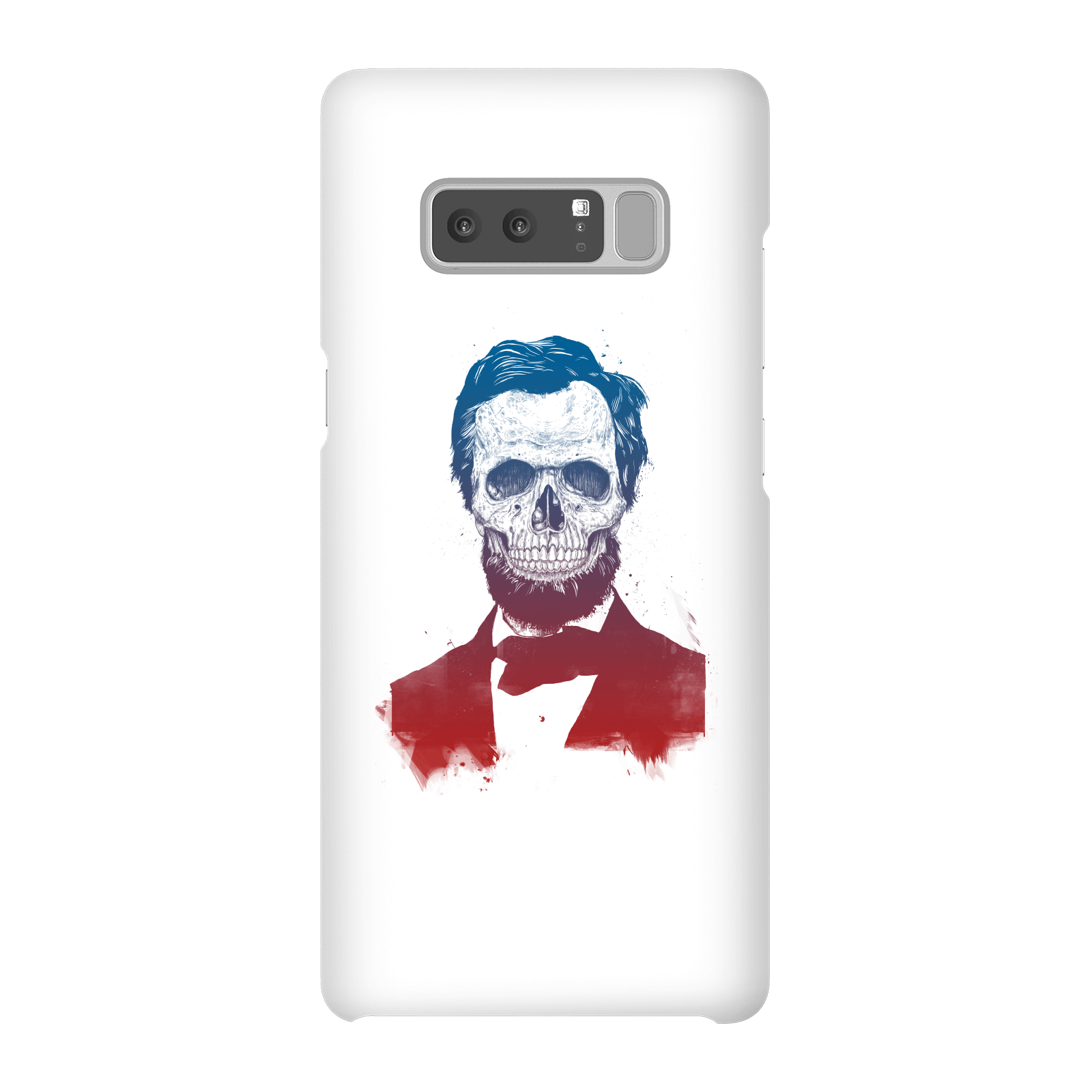 Balazs Solti Suited And Booted Skull Phone Case for iPhone and Android - Samsung Note 8 - Snap Case - Gloss