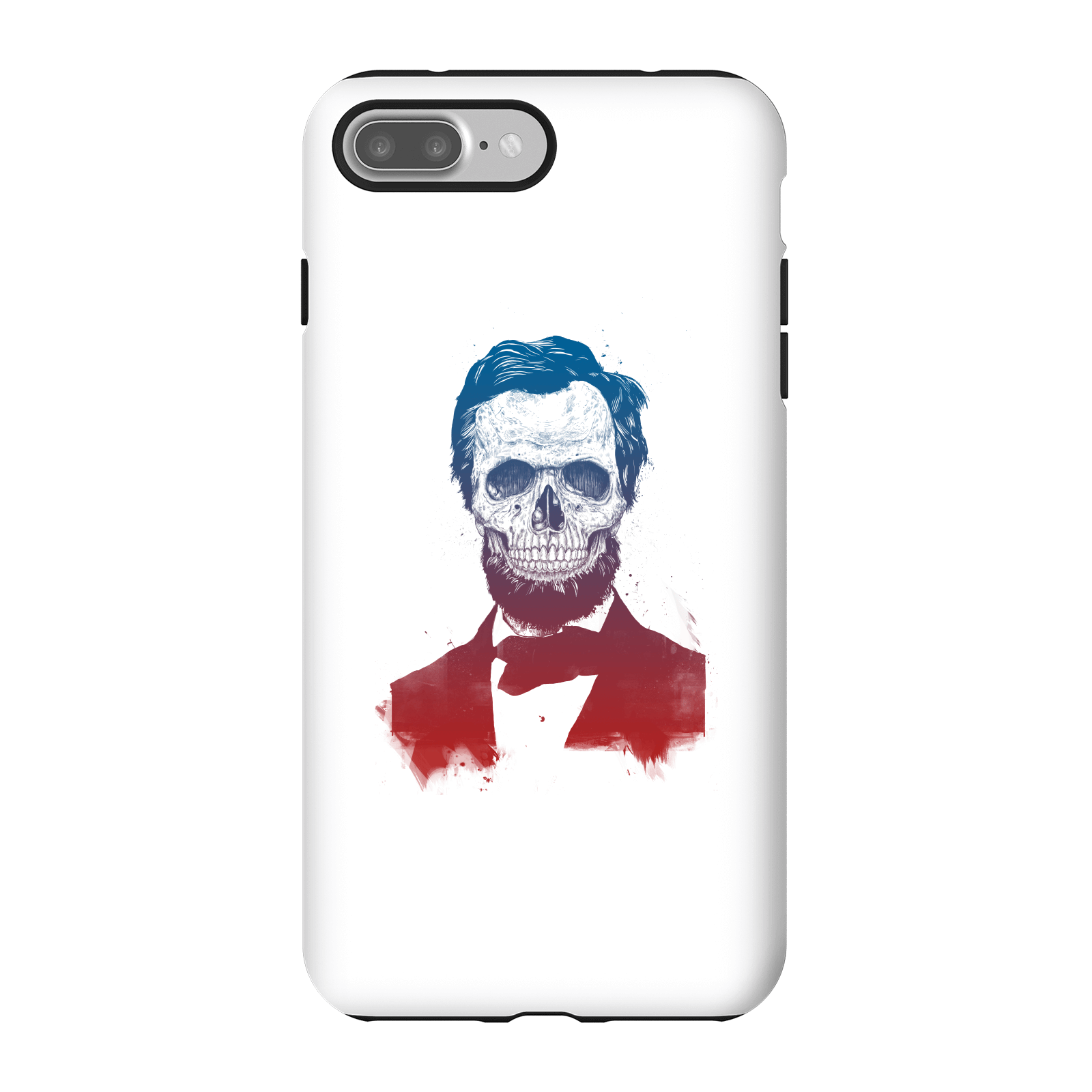 Balazs Solti Suited And Booted Skull Phone Case for iPhone and Android - iPhone 7 Plus - Tough Case - Gloss