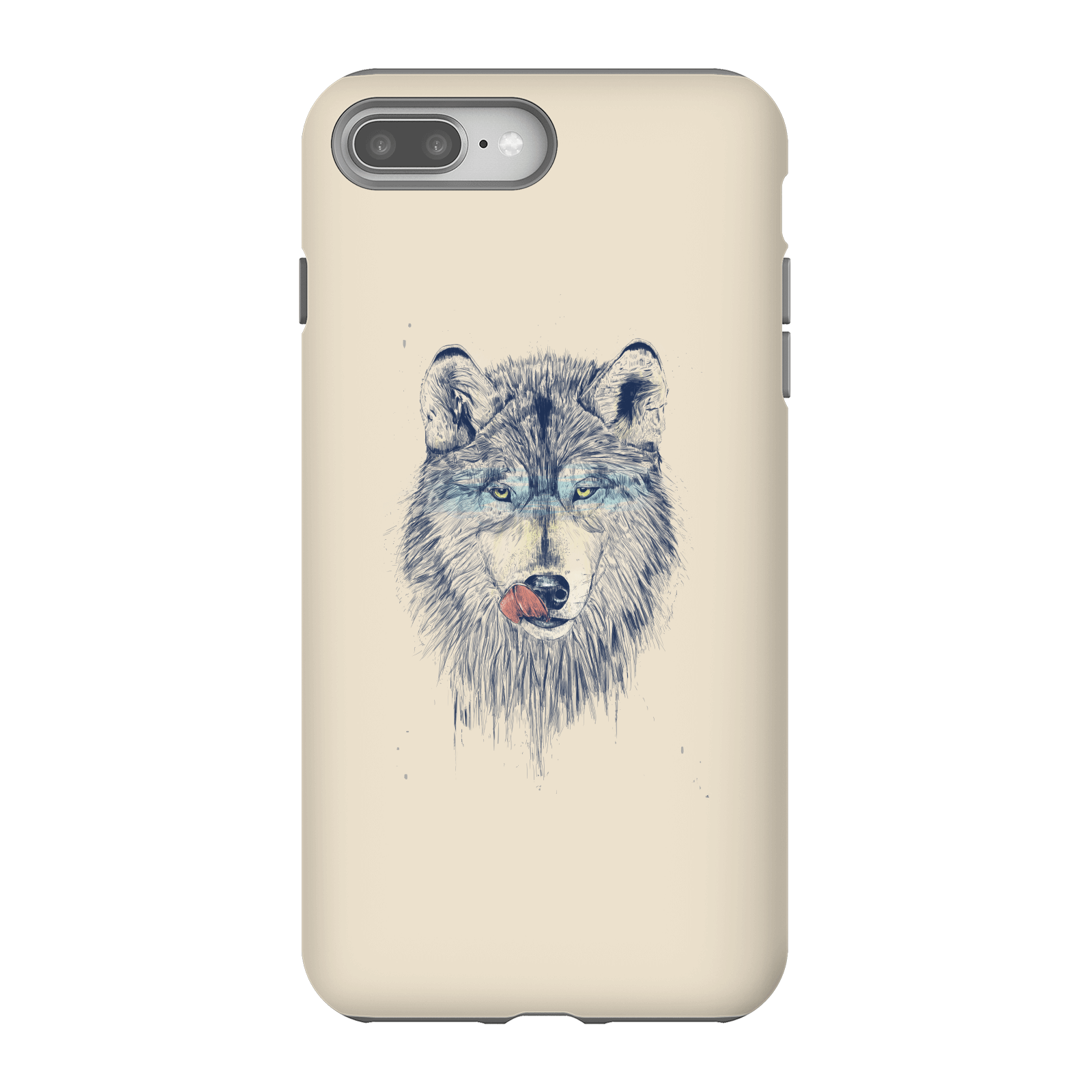 Balazs Solti Wolf Eyes Phone Case for iPhone and Android - iPhone 8 Plus - Tough Case - Gloss