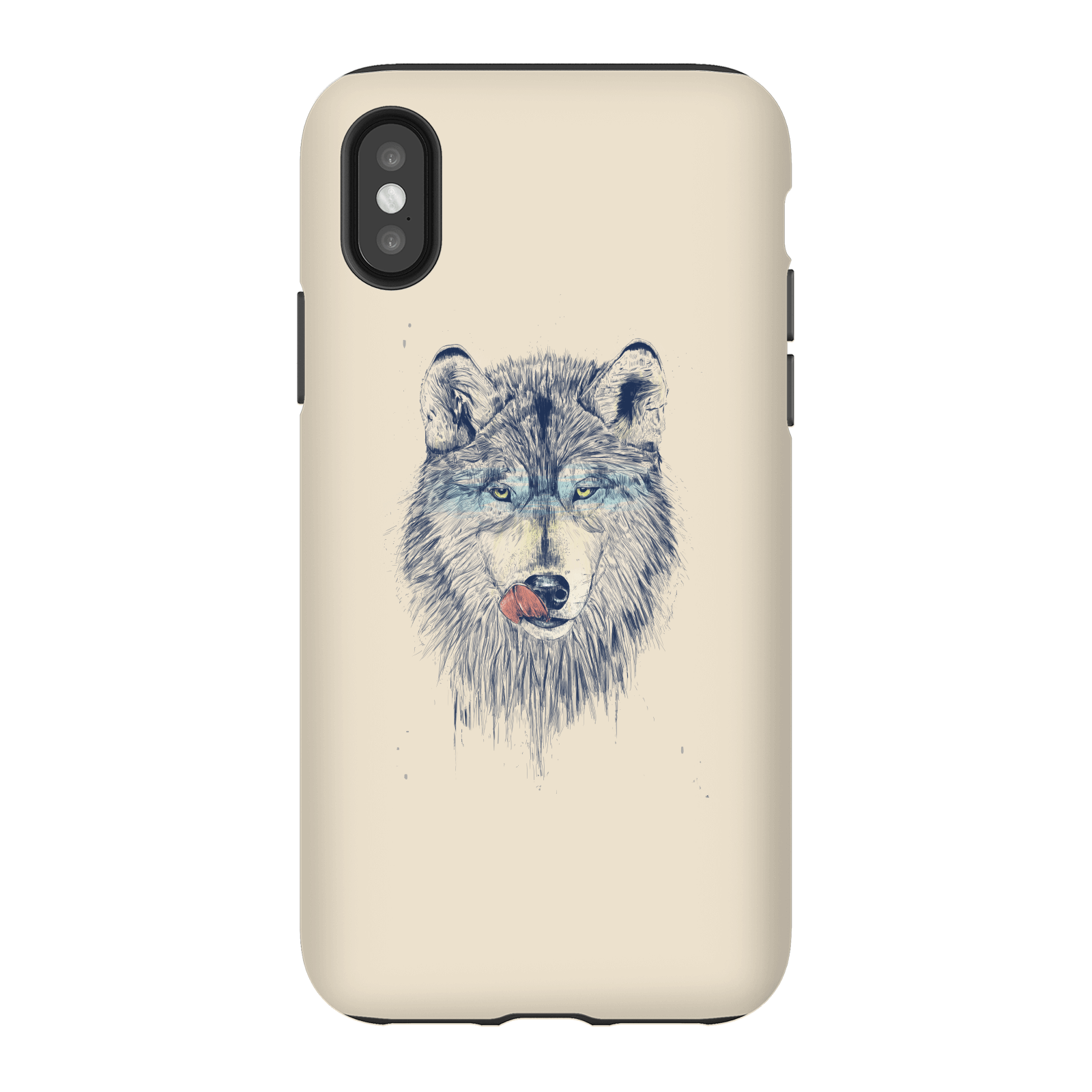Balazs Solti Wolf Eyes Phone Case for iPhone and Android - iPhone X - Tough Case - Gloss
