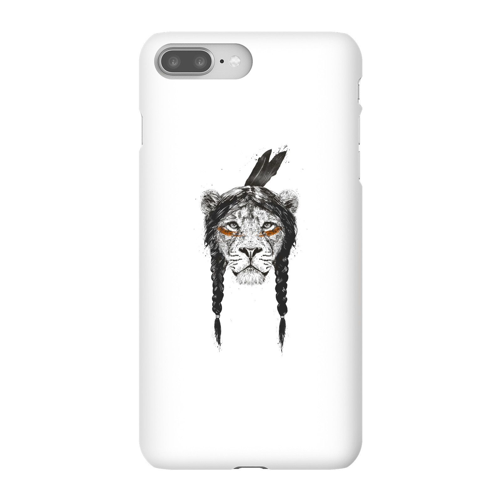 Balazs Solti Native Lion Phone Case for iPhone and Android - iPhone 8 Plus - Snap Case - Matte