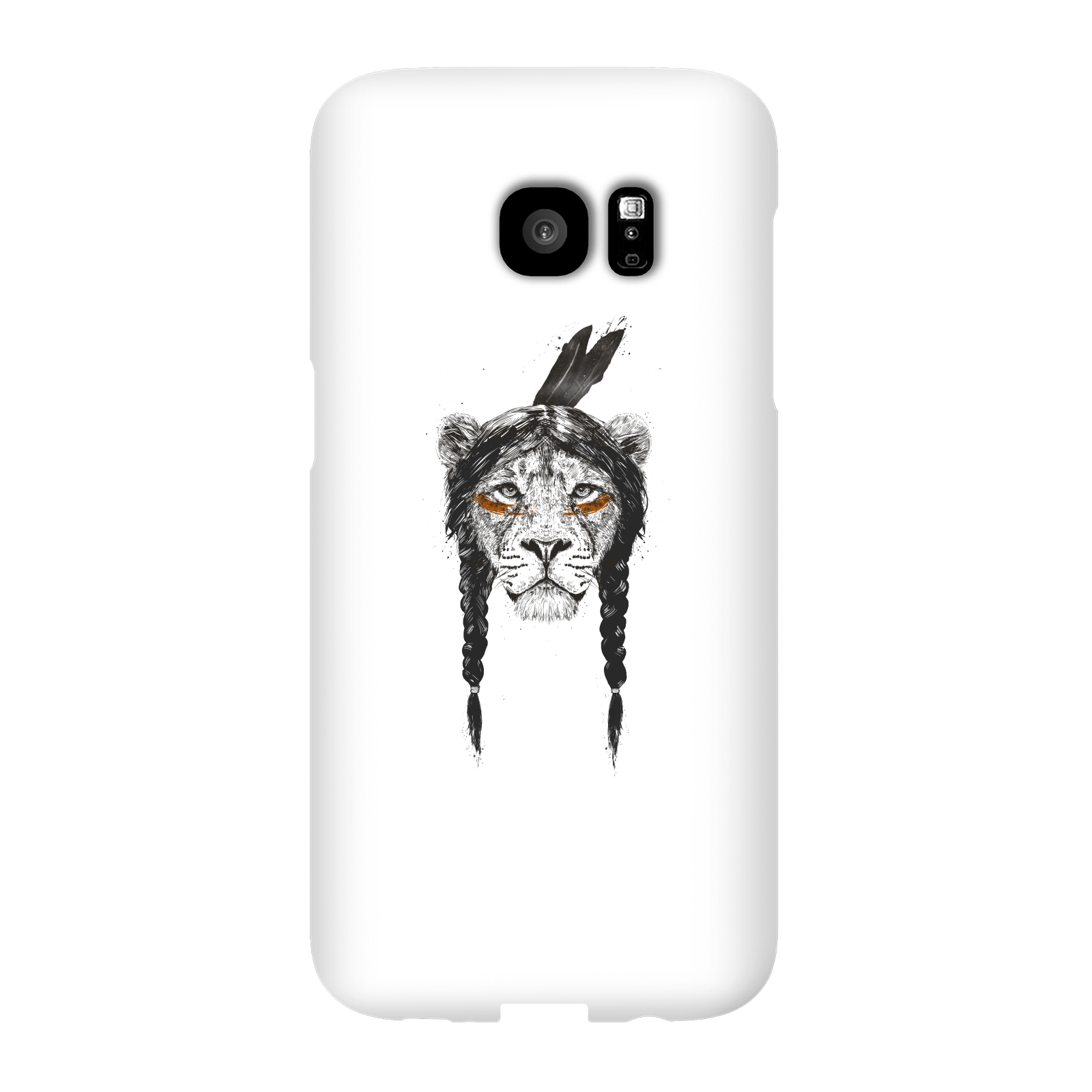 Balazs Solti Native Lion Phone Case for iPhone and Android - Samsung S7 Edge - Snap Case - Matte