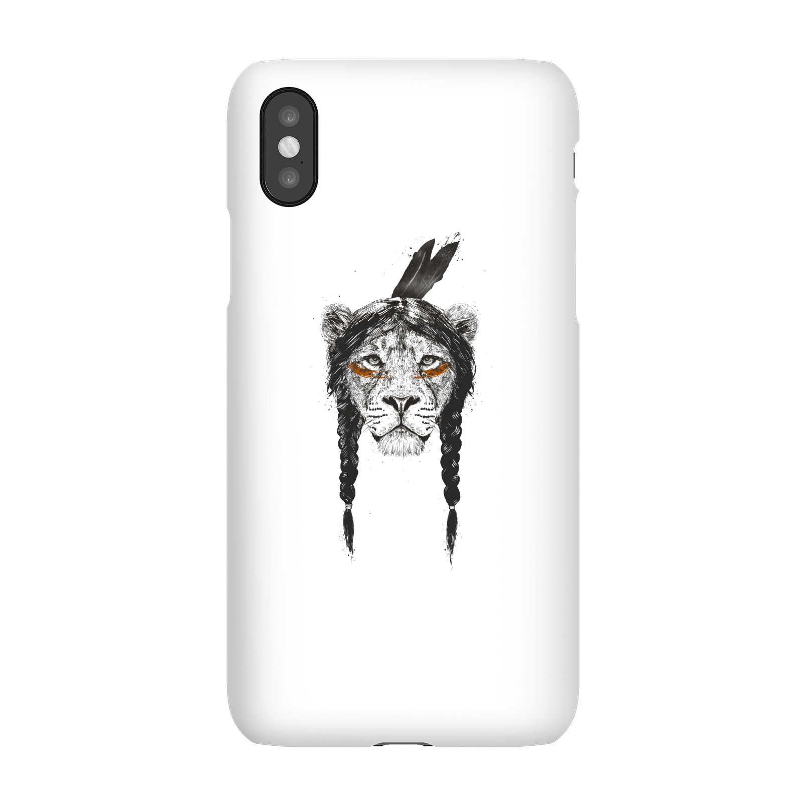 Balazs Solti Native Lion Phone Case for iPhone and Android - iPhone X - Snap Case - Gloss