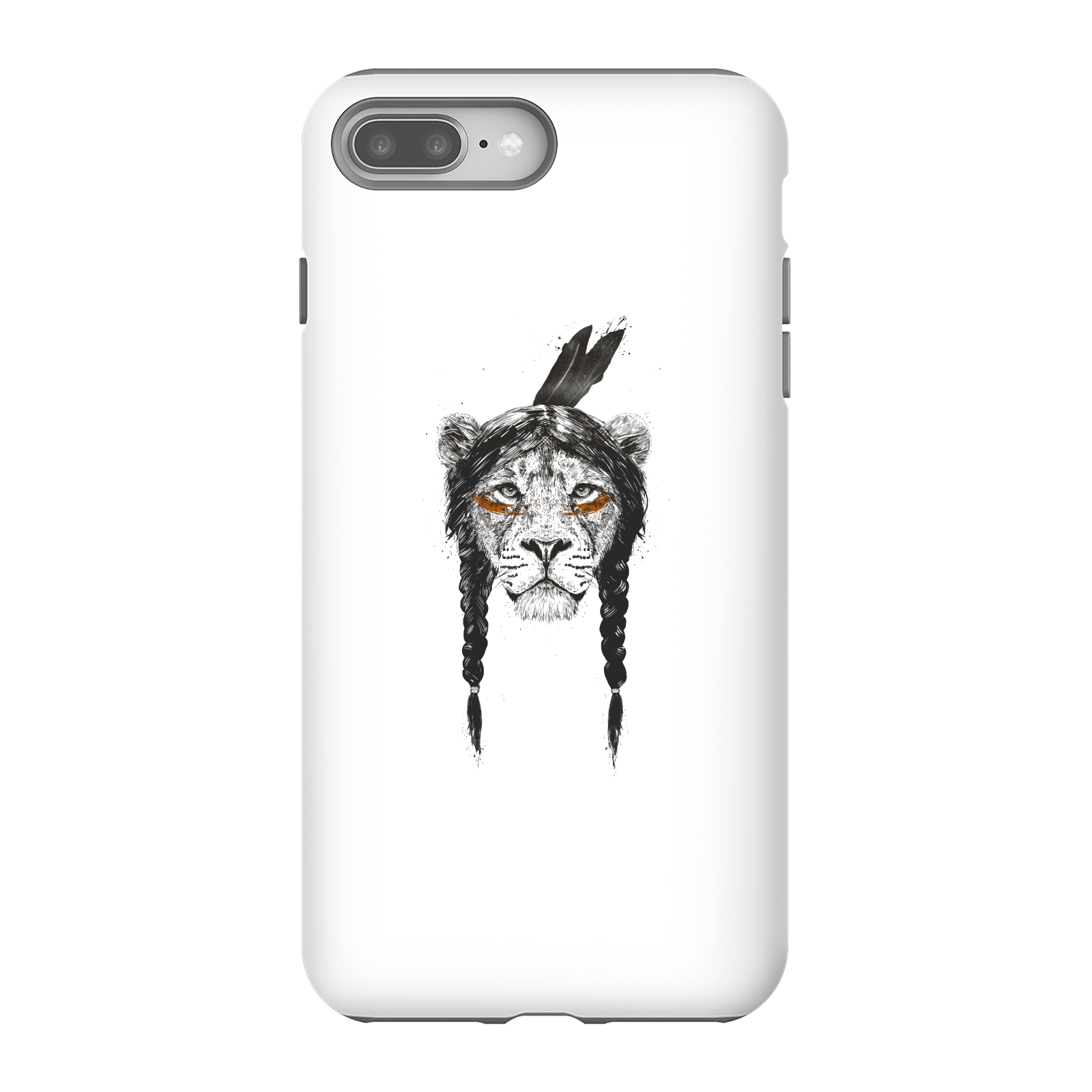 Balazs Solti Native Lion Phone Case for iPhone and Android - iPhone 8 Plus - Tough Case - Gloss