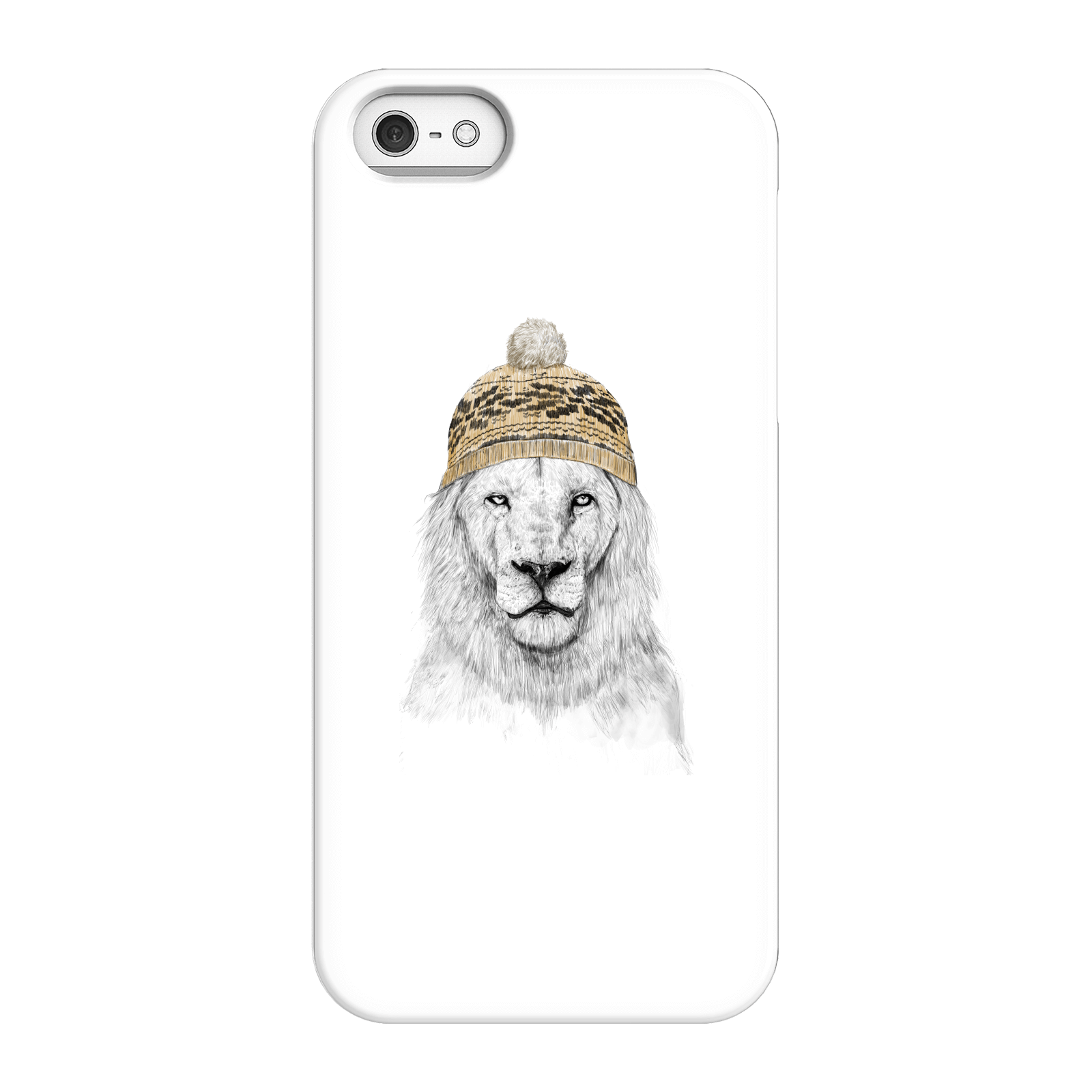 Balazs Solti Lion With Hat Phone Case for iPhone and Android - iPhone 5/5s - Snap Case - Matte