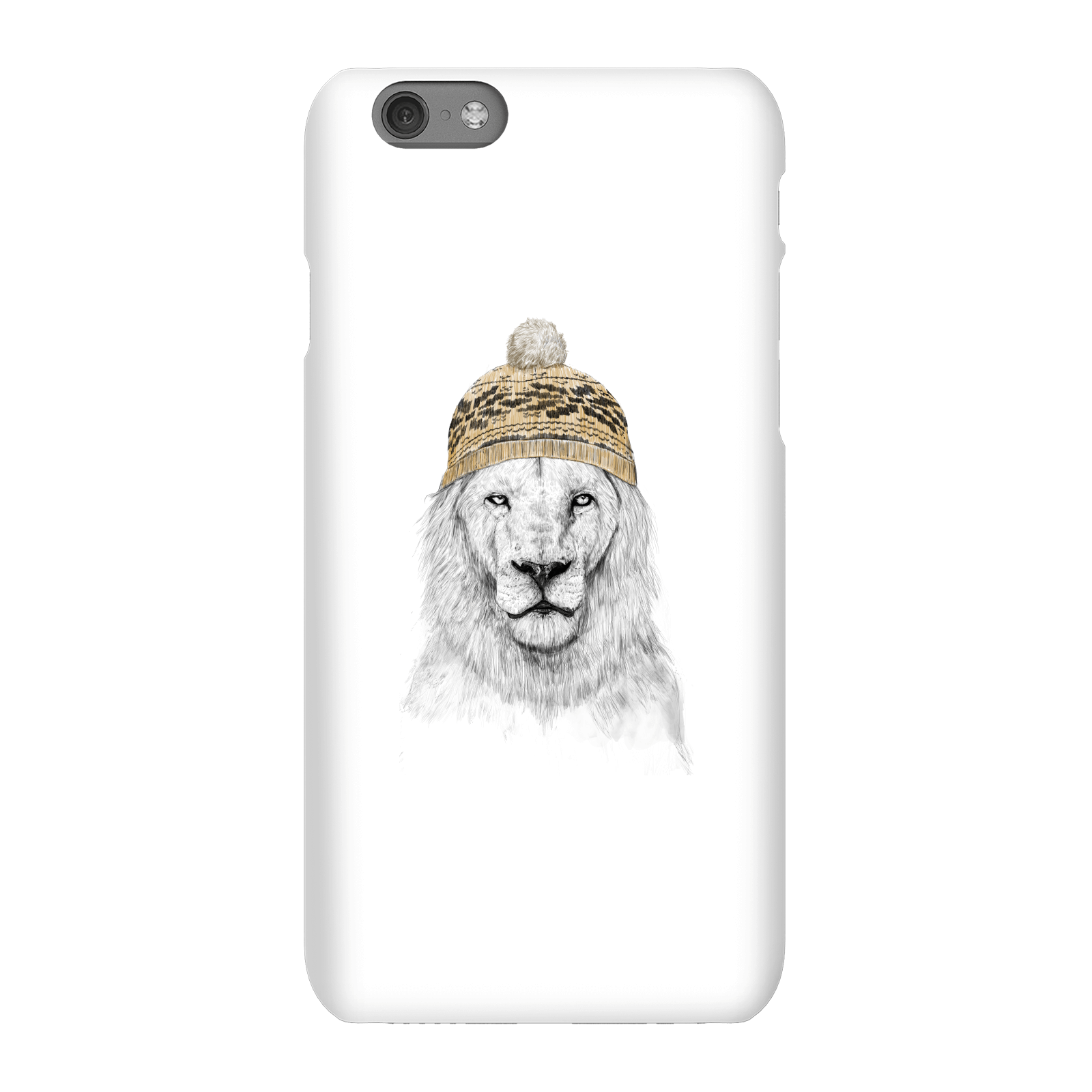 Balazs Solti Lion With Hat Phone Case for iPhone and Android - iPhone 6S - Snap Case - Matte