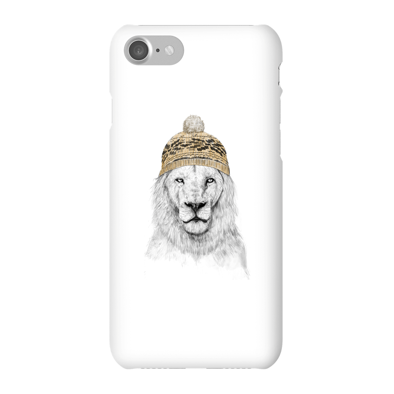 Balazs Solti Lion With Hat Phone Case for iPhone and Android - iPhone 7 - Snap Case - Matte