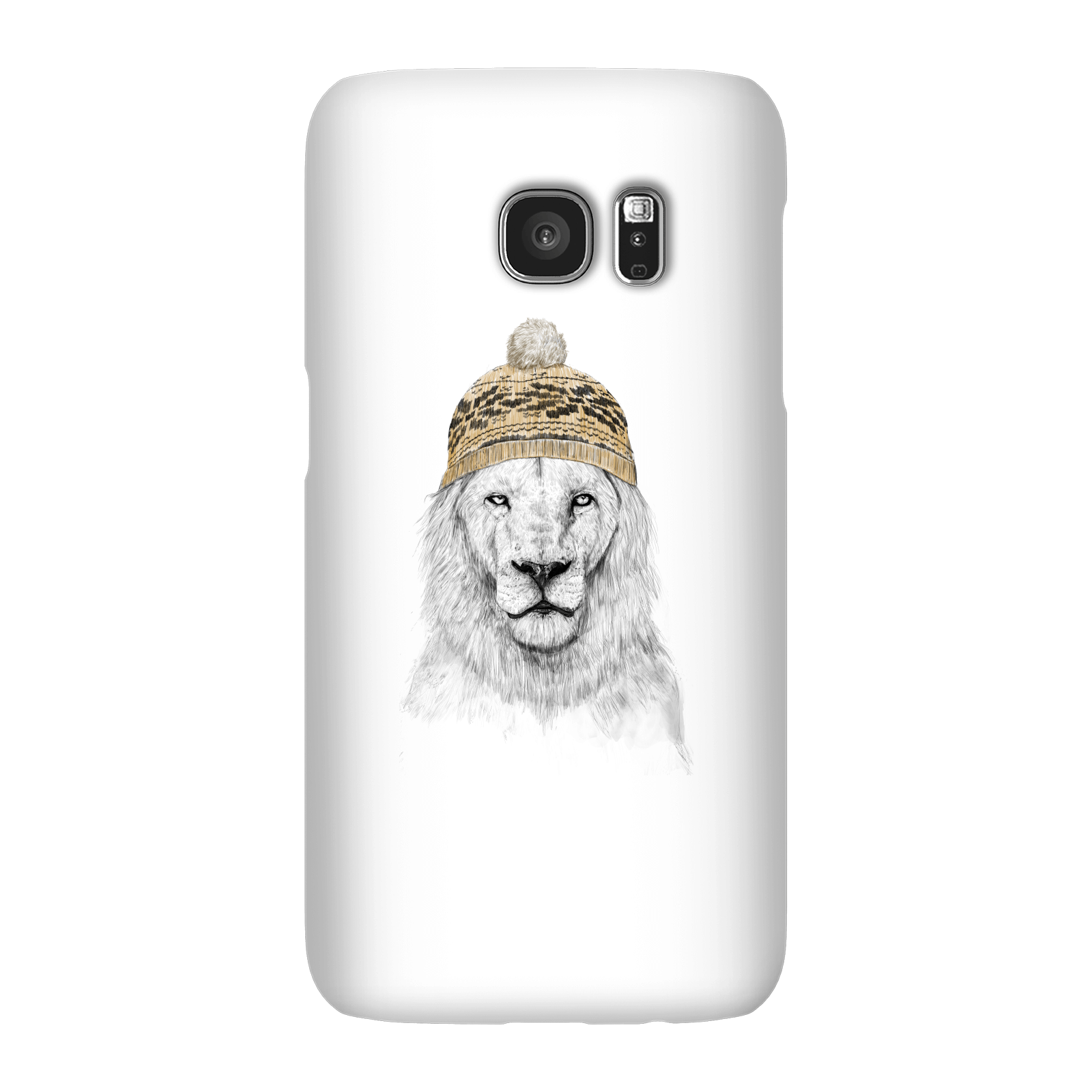 Balazs Solti Lion With Hat Phone Case for iPhone and Android - Samsung S7 - Snap Case - Matte