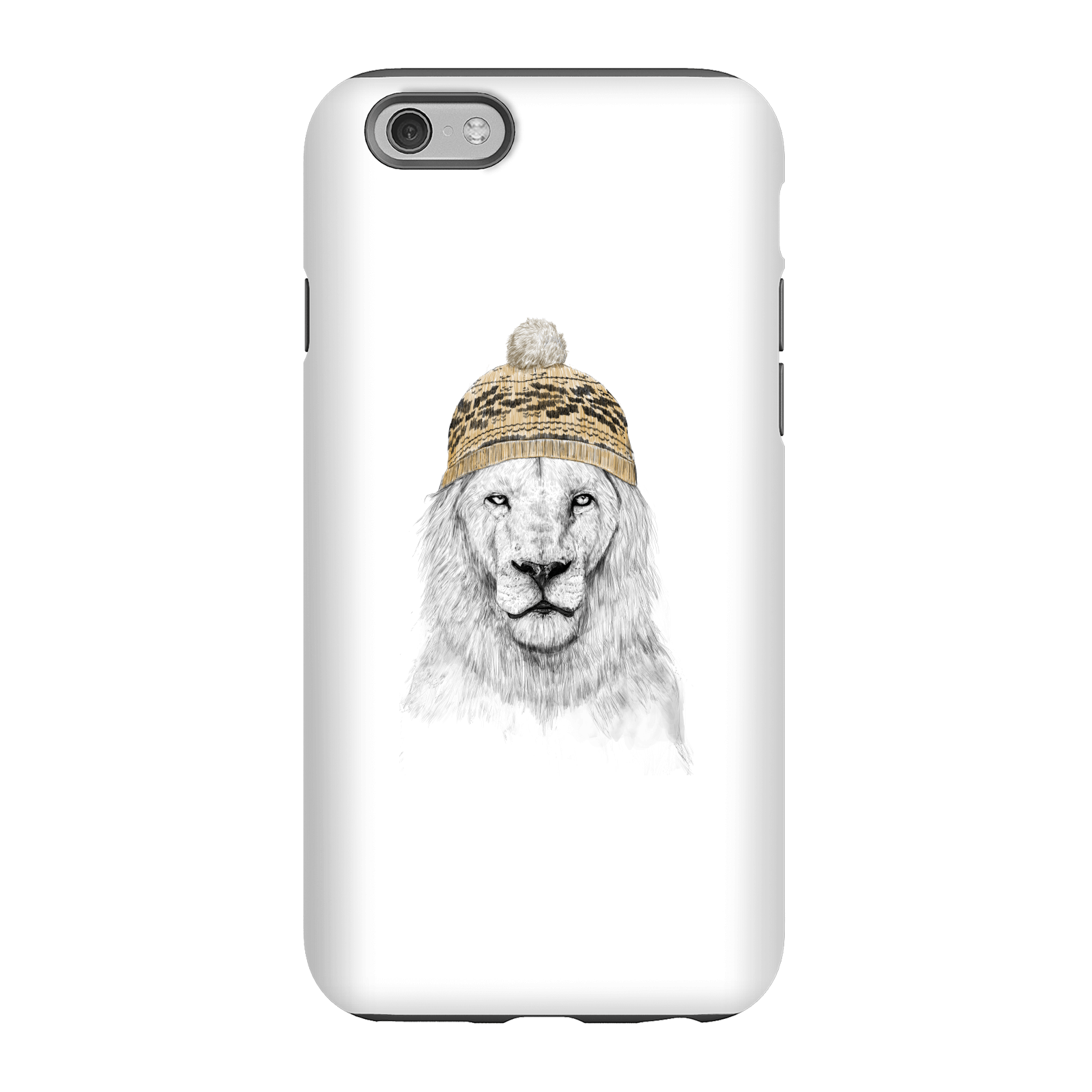 Balazs Solti Lion With Hat Phone Case for iPhone and Android - iPhone 6 - Tough Case - Matte