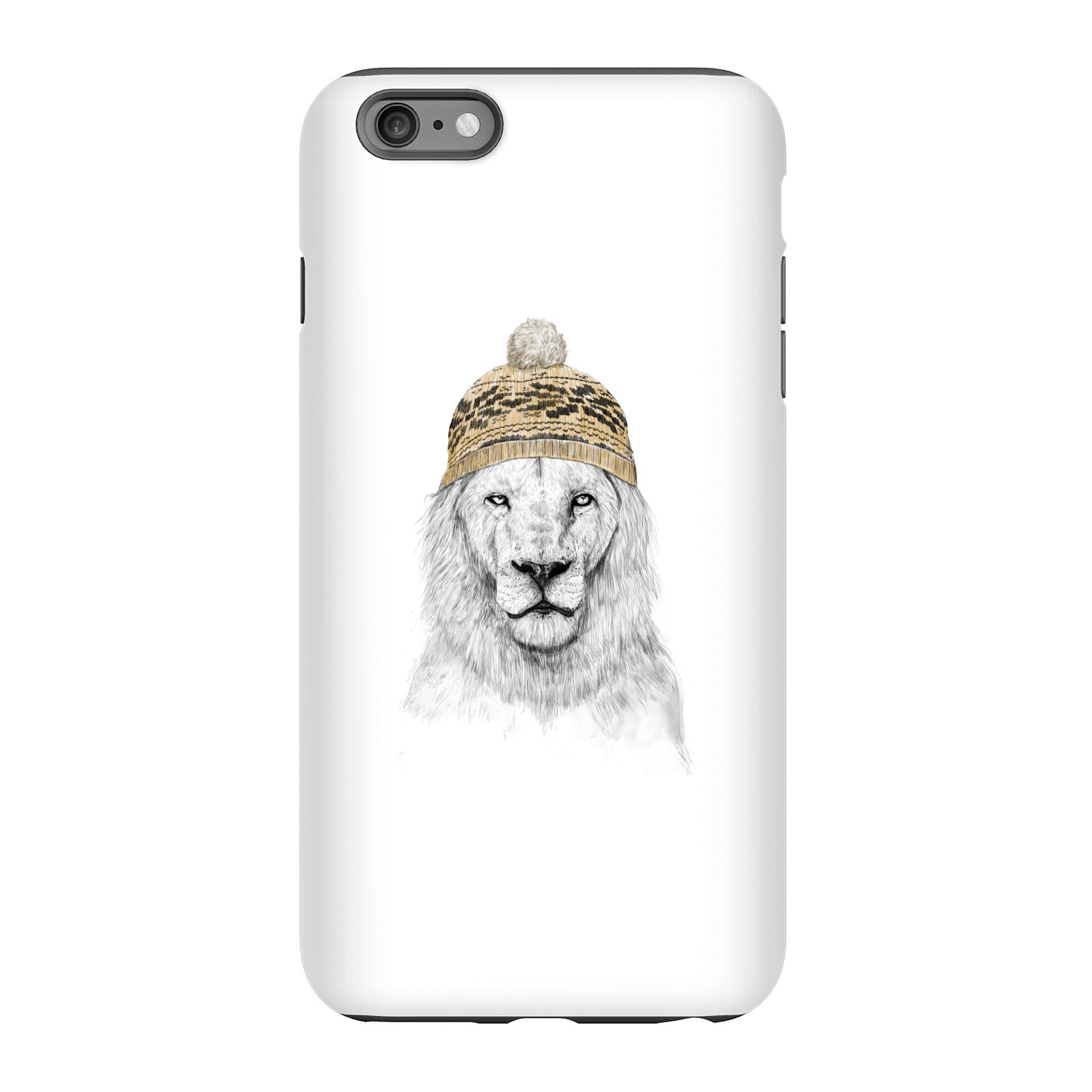 Balazs Solti Lion With Hat Phone Case for iPhone and Android - iPhone 6 Plus - Tough Case - Matte