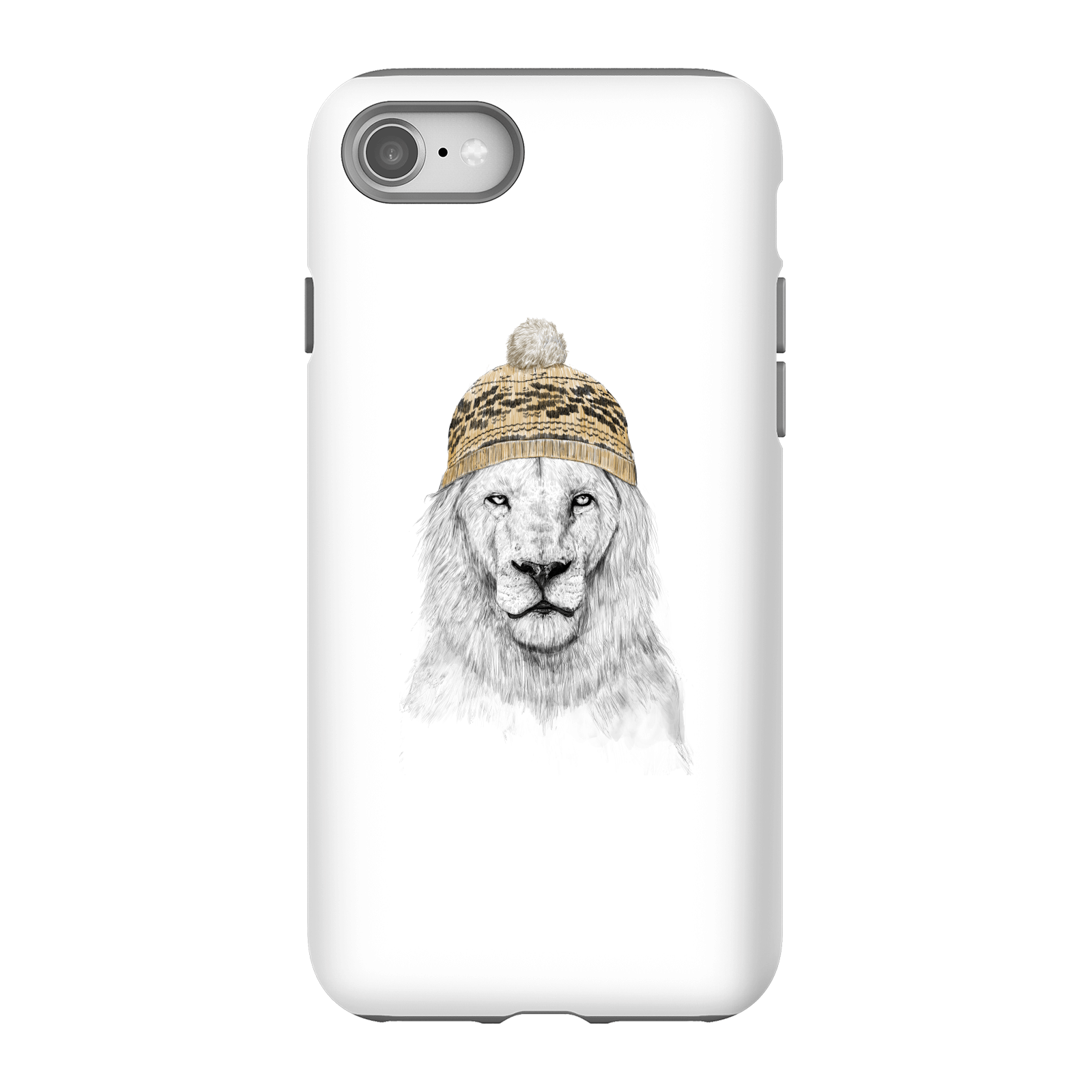 Balazs Solti Lion With Hat Phone Case for iPhone and Android - iPhone 8 - Tough Case - Matte