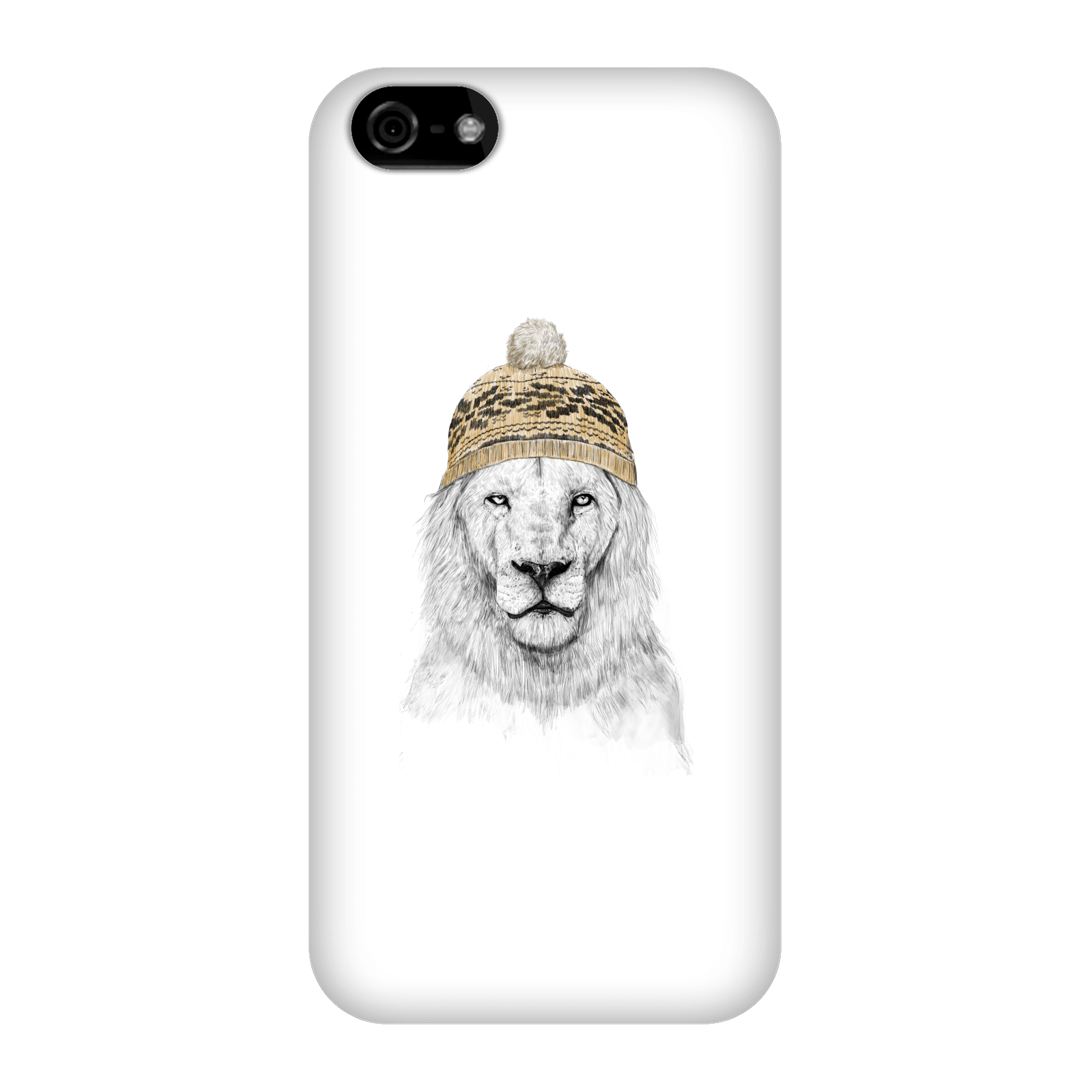 Balazs Solti Lion With Hat Phone Case for iPhone and Android - iPhone 5C - Snap Case - Gloss