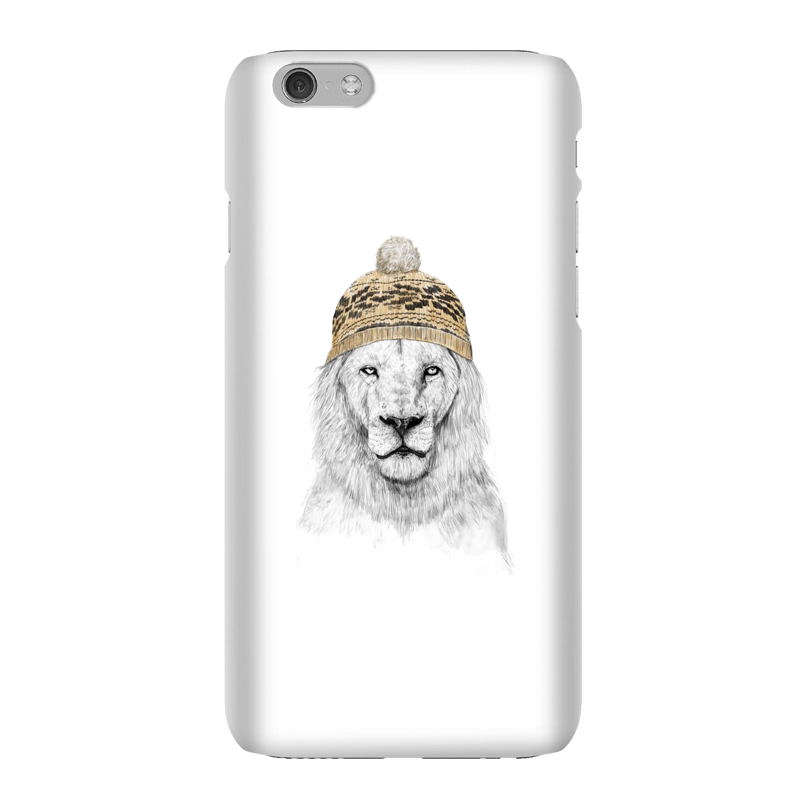 Balazs Solti Lion With Hat Phone Case for iPhone and Android - iPhone 6 - Snap Case - Gloss
