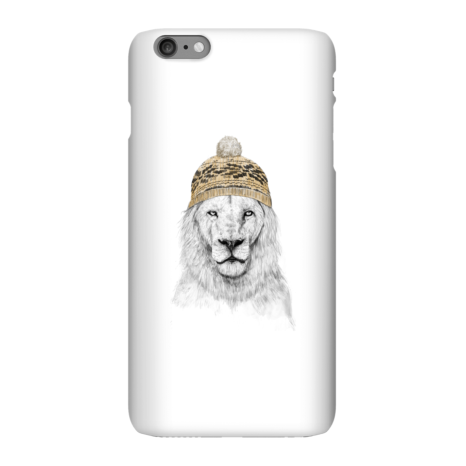 Balazs Solti Lion With Hat Phone Case for iPhone and Android - iPhone 6 Plus - Snap Case - Gloss