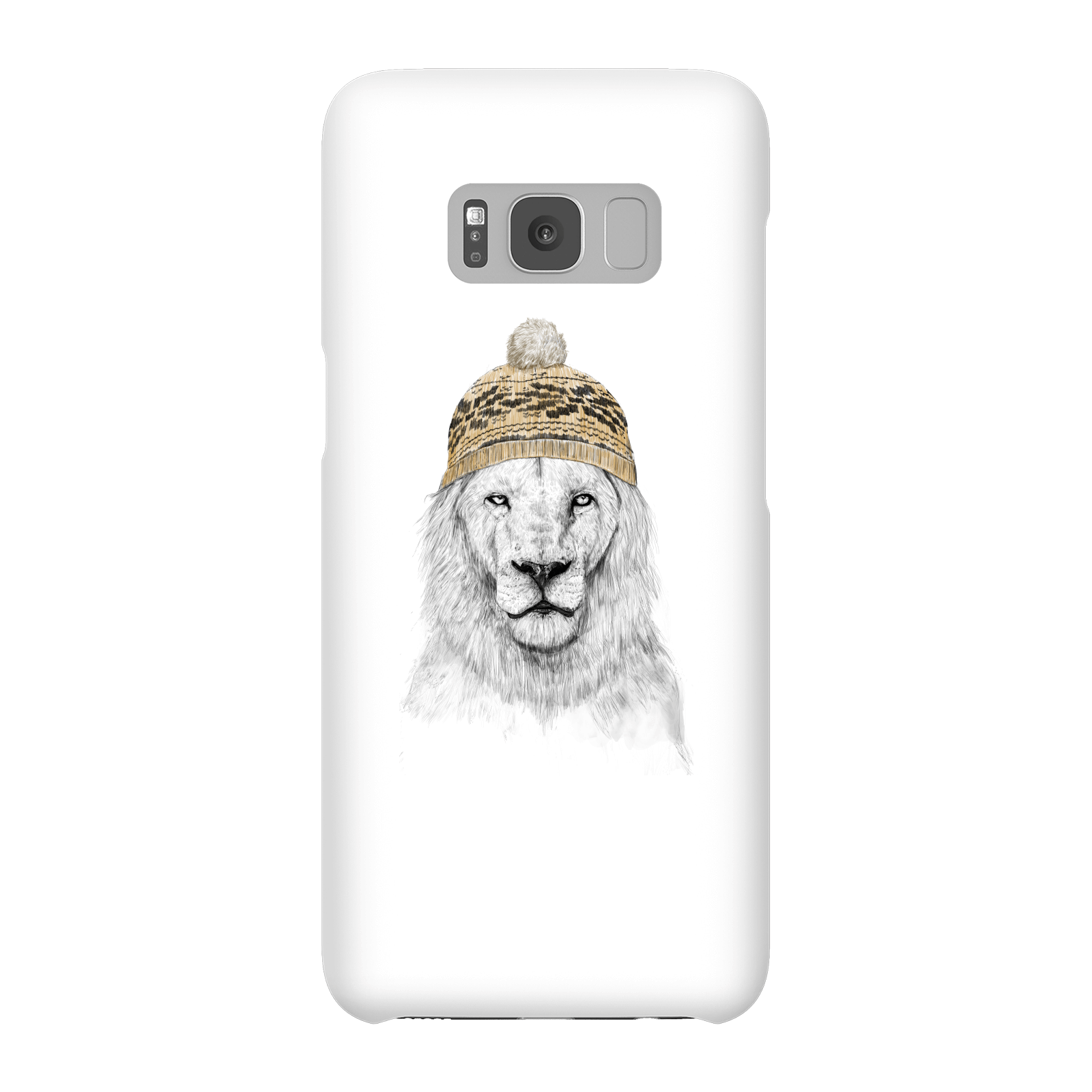 Balazs Solti Lion With Hat Phone Case for iPhone and Android - Samsung S8 - Snap Case - Gloss