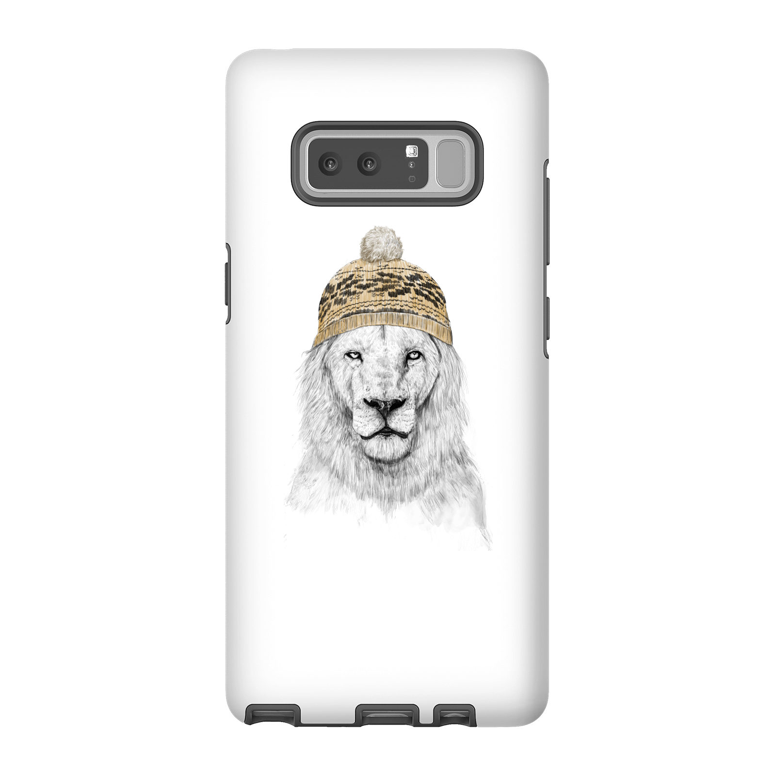 Balazs Solti Lion With Hat Phone Case for iPhone and Android - Samsung Note 8 - Tough Case - Gloss