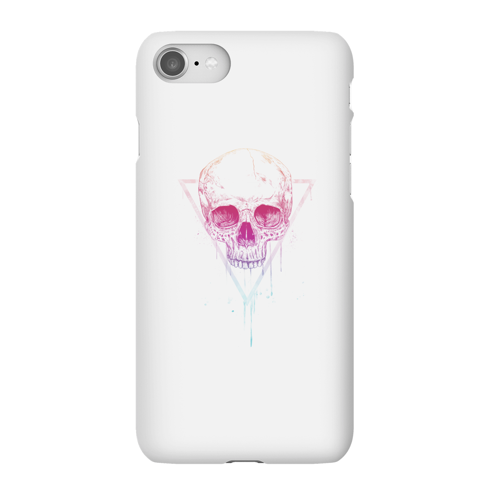 Balazs Solti Colourful Skull Phone Case for iPhone and Android - iPhone 8 - Snap Case - Matte