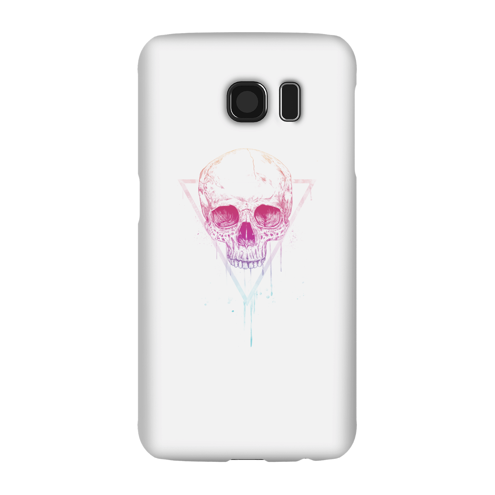 Balazs Solti Colourful Skull Phone Case for iPhone and Android - Samsung S6 - Snap Case - Matte