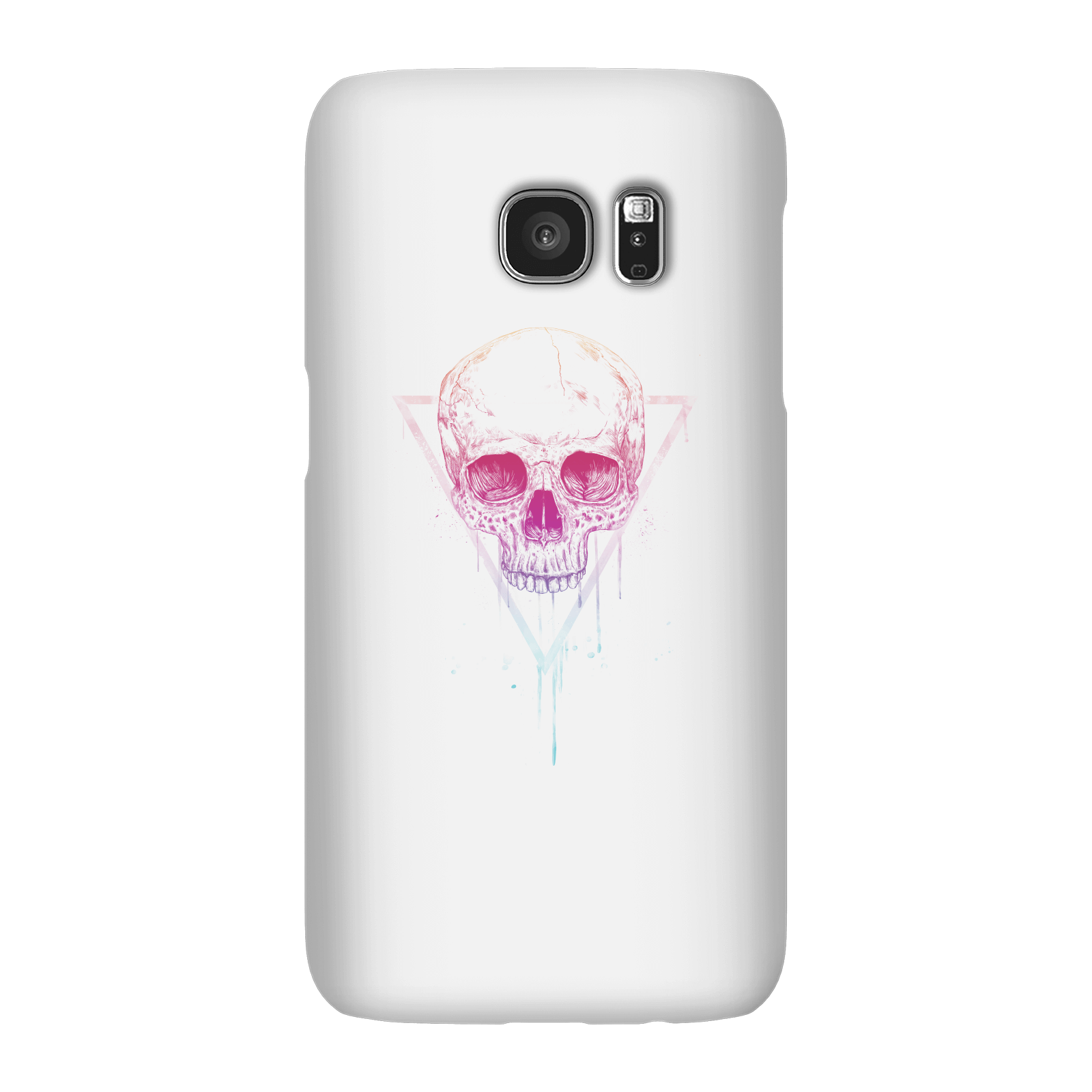 Balazs Solti Colourful Skull Phone Case for iPhone and Android - Samsung S7 - Snap Case - Matte