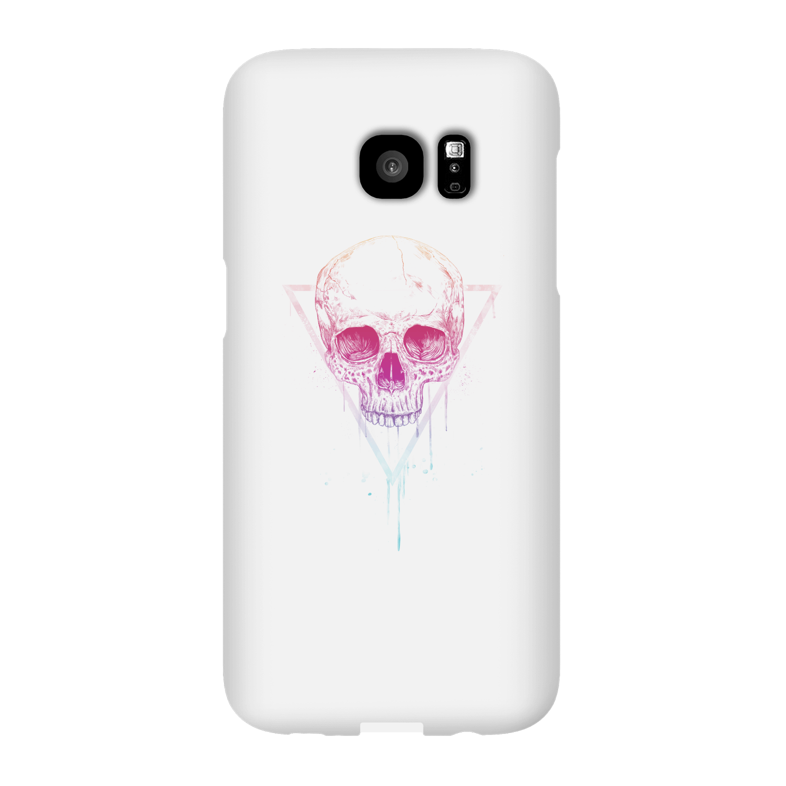 Balazs Solti Colourful Skull Phone Case for iPhone and Android - Samsung S7 Edge - Snap Case - Matte