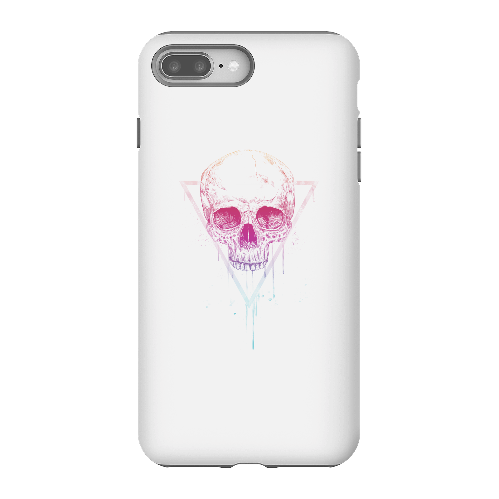 Balazs Solti Colourful Skull Phone Case for iPhone and Android - iPhone 8 Plus - Tough Case - Matte