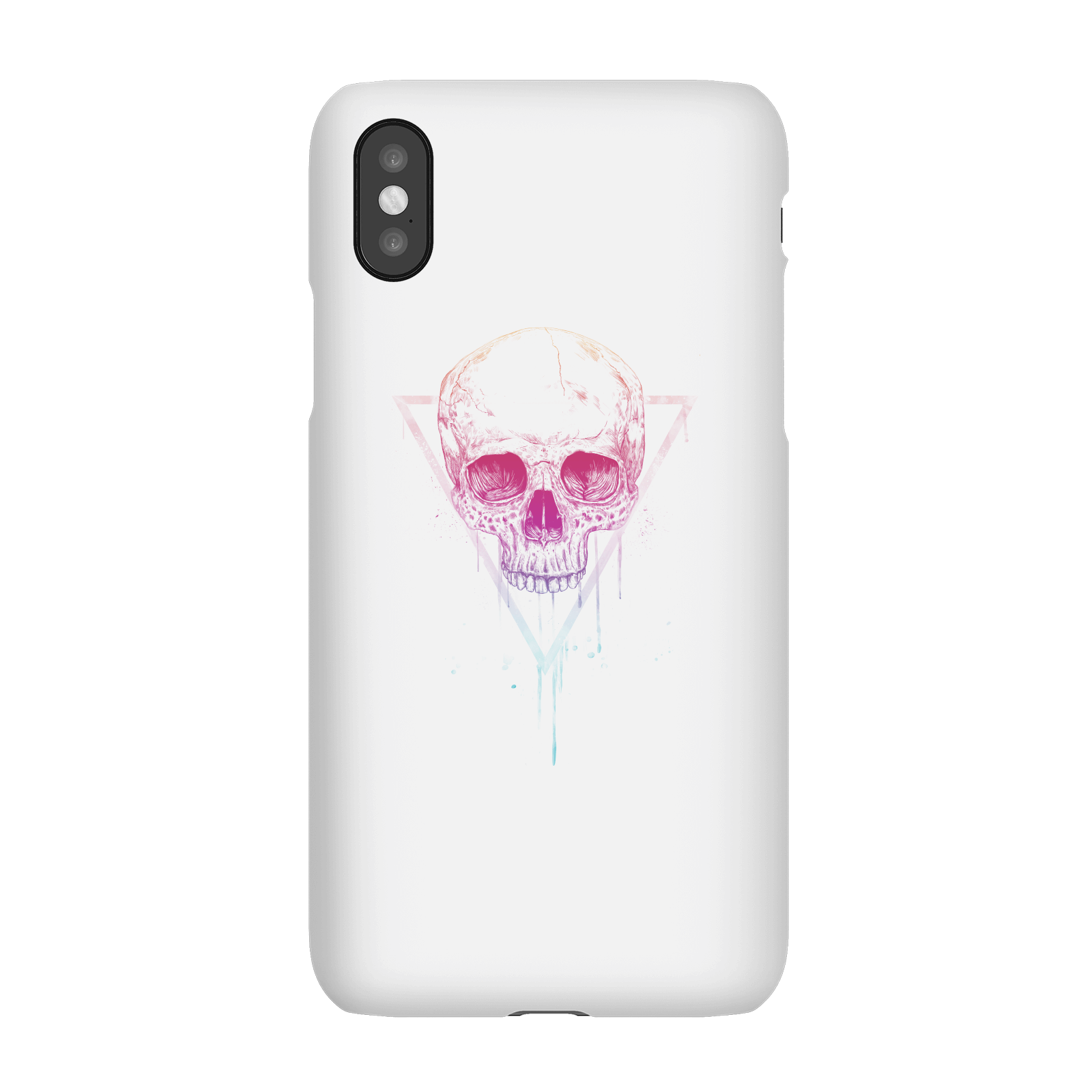 Balazs Solti Colourful Skull Phone Case for iPhone and Android - iPhone X - Snap Case - Gloss