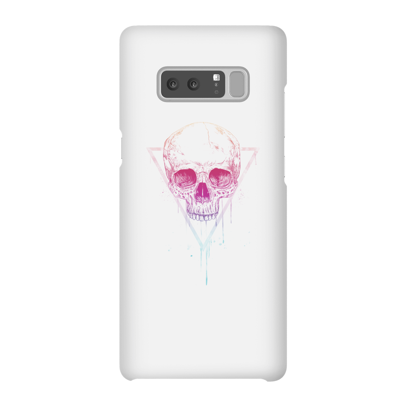 Balazs Solti Colourful Skull Phone Case for iPhone and Android - Samsung Note 8 - Snap Case - Gloss