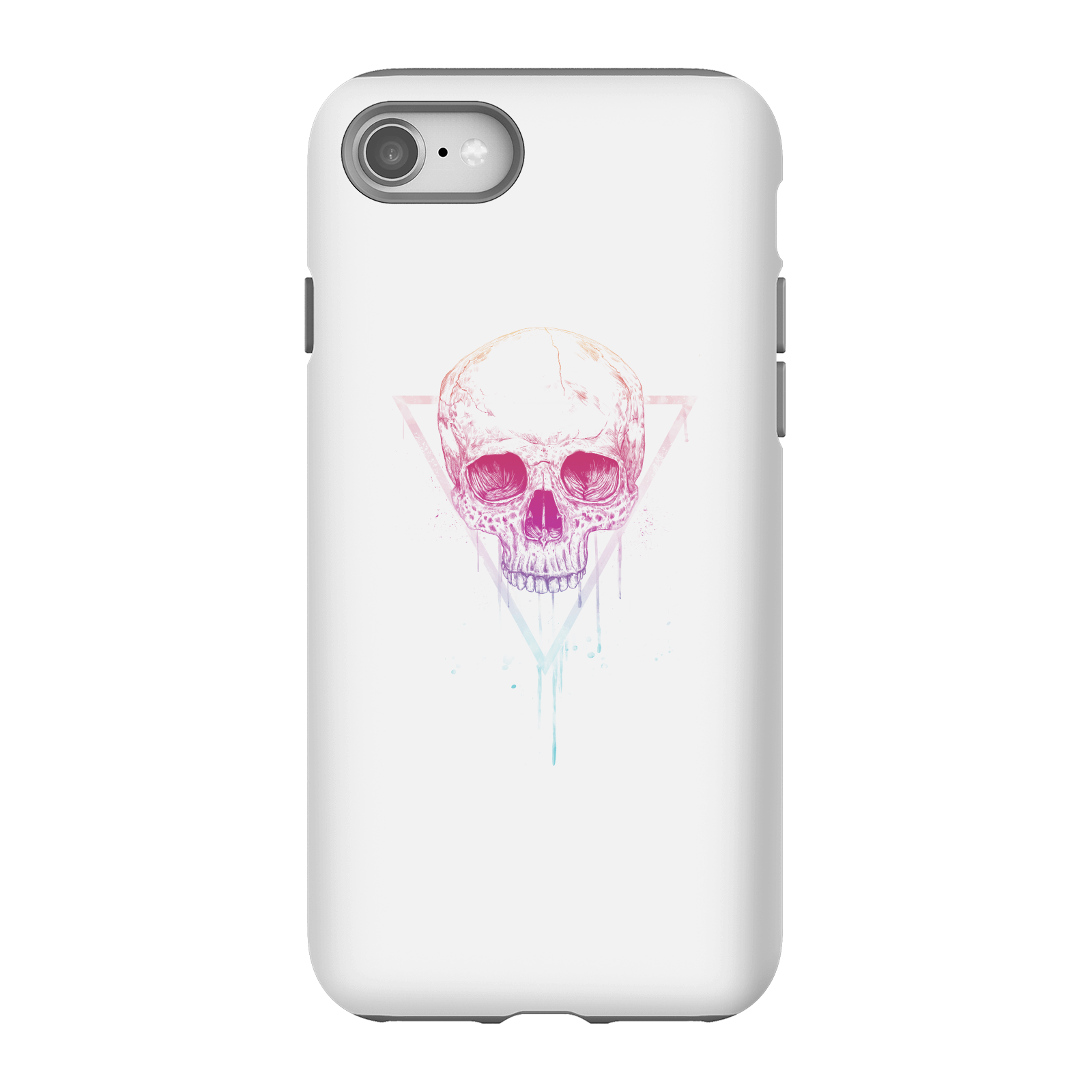 Balazs Solti Colourful Skull Phone Case for iPhone and Android - iPhone 8 - Tough Case - Gloss
