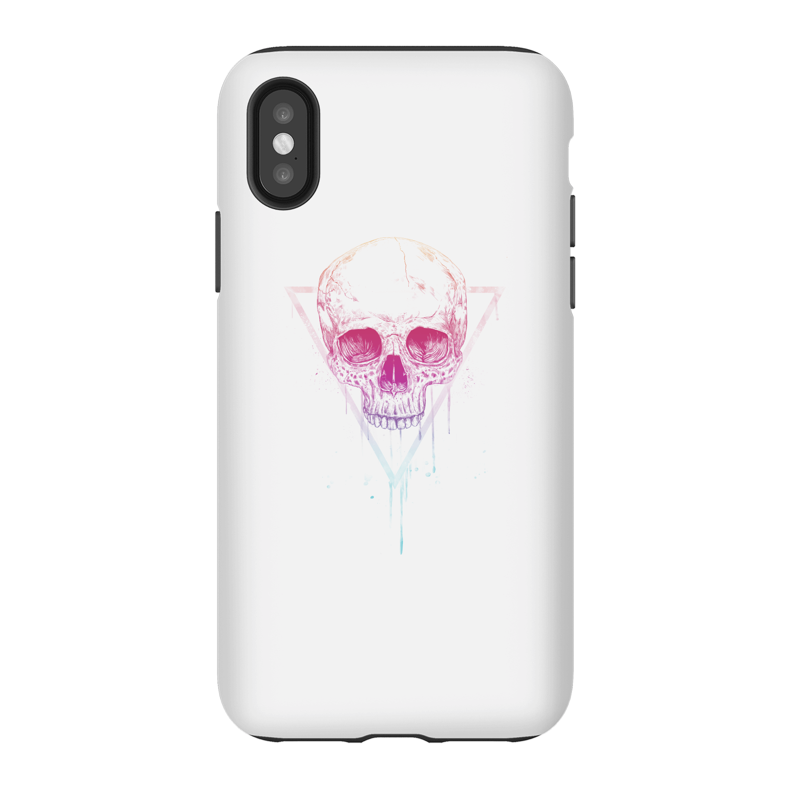 Balazs Solti Colourful Skull Phone Case for iPhone and Android - iPhone X - Tough Case - Gloss