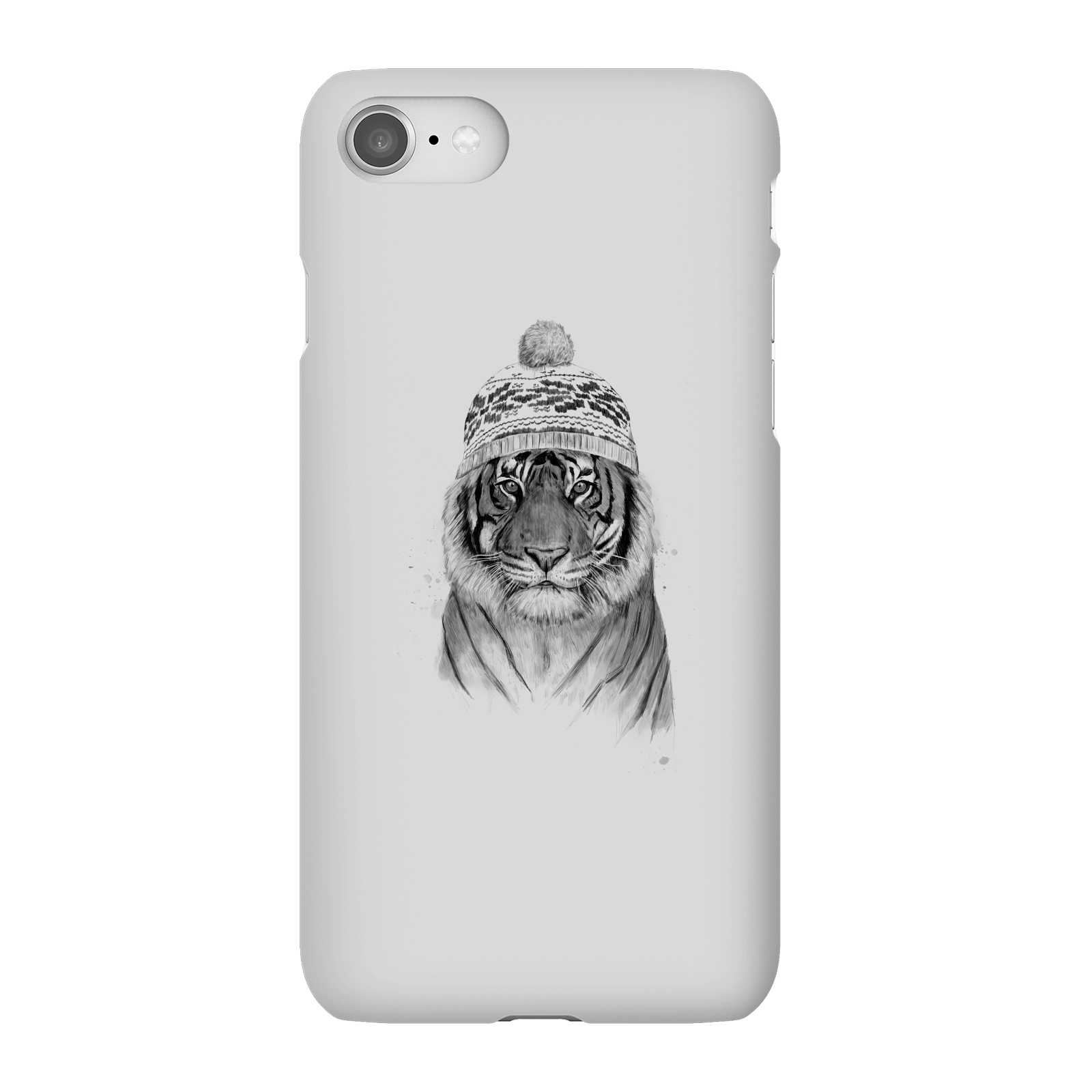 Balazs Solti Winter Tiger Phone Case for iPhone and Android - iPhone 8 - Snap Case - Matte