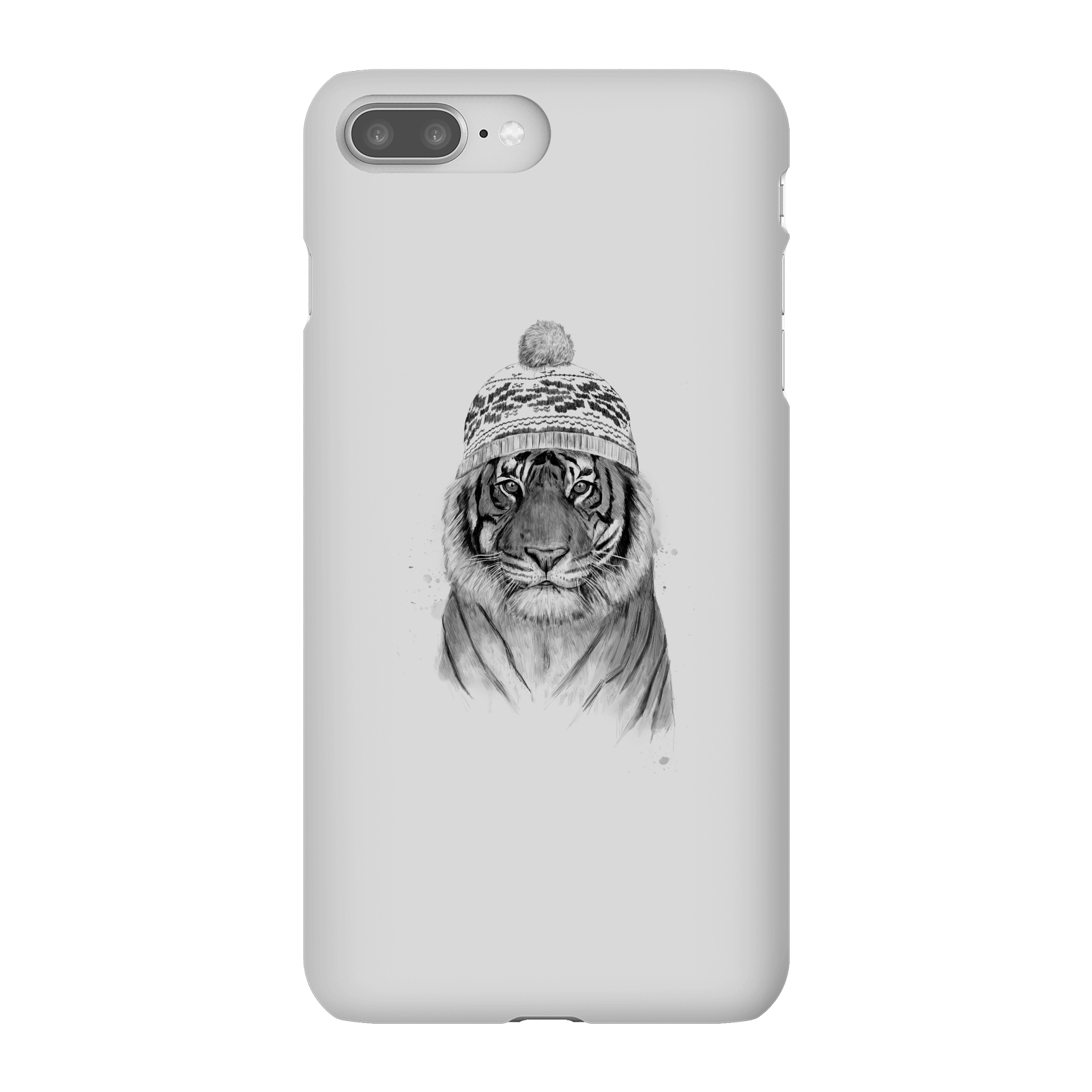 Balazs Solti Winter Tiger Phone Case for iPhone and Android - iPhone 8 Plus - Snap Case - Matte