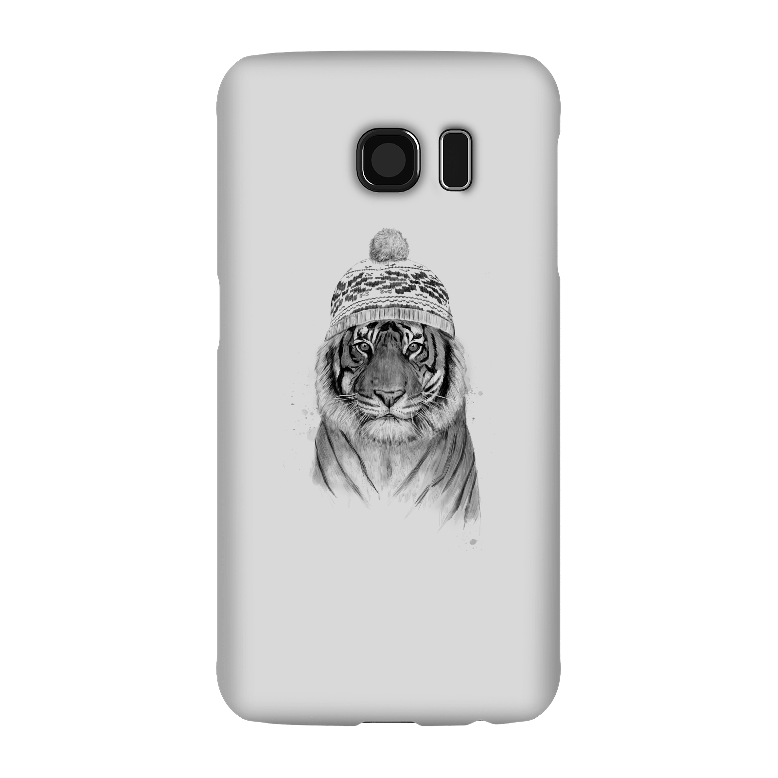 balazs solti winter tiger phone case for iphone and android - samsung s6 - snap case - matte