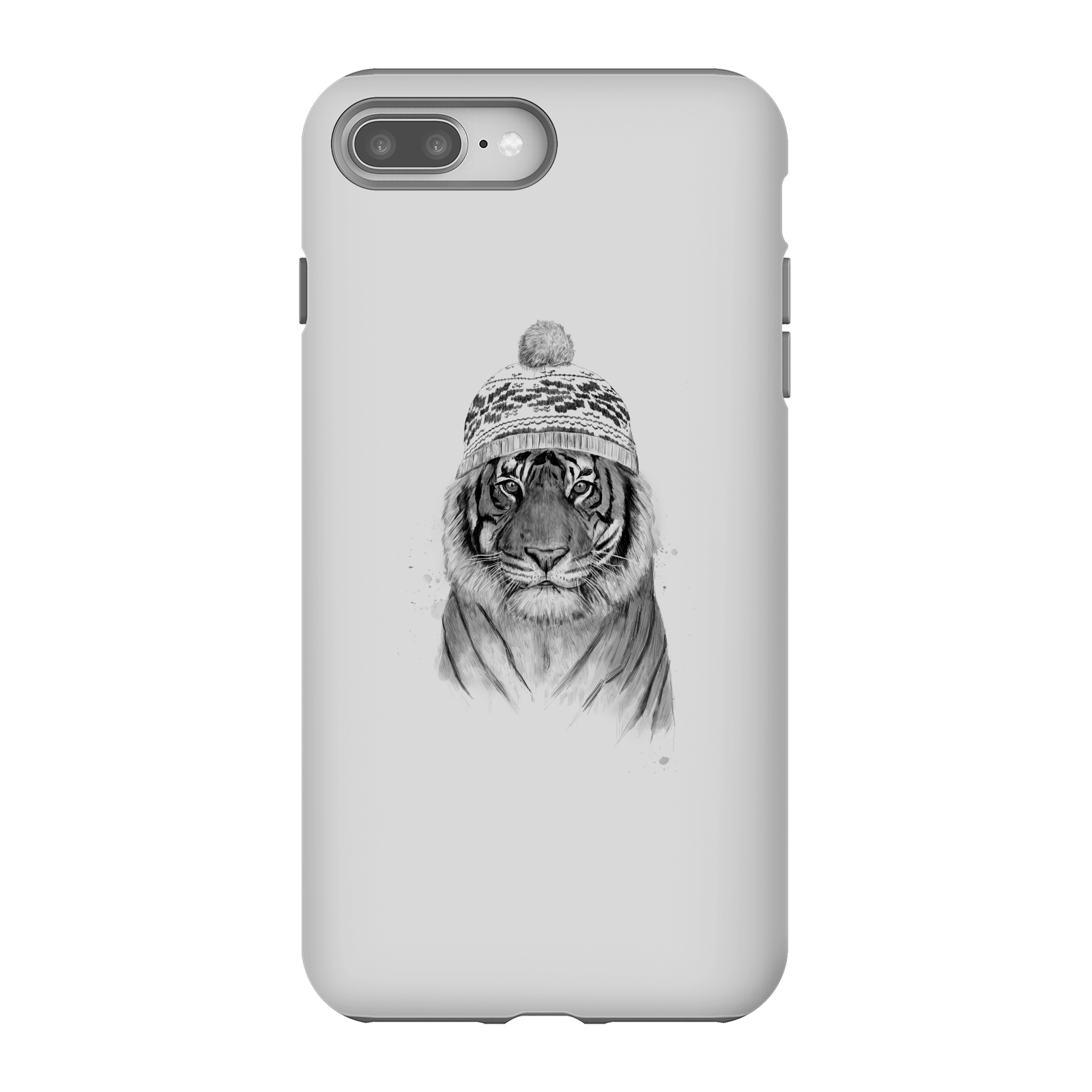 Balazs Solti Winter Tiger Phone Case for iPhone and Android - iPhone 8 Plus - Tough Case - Matte