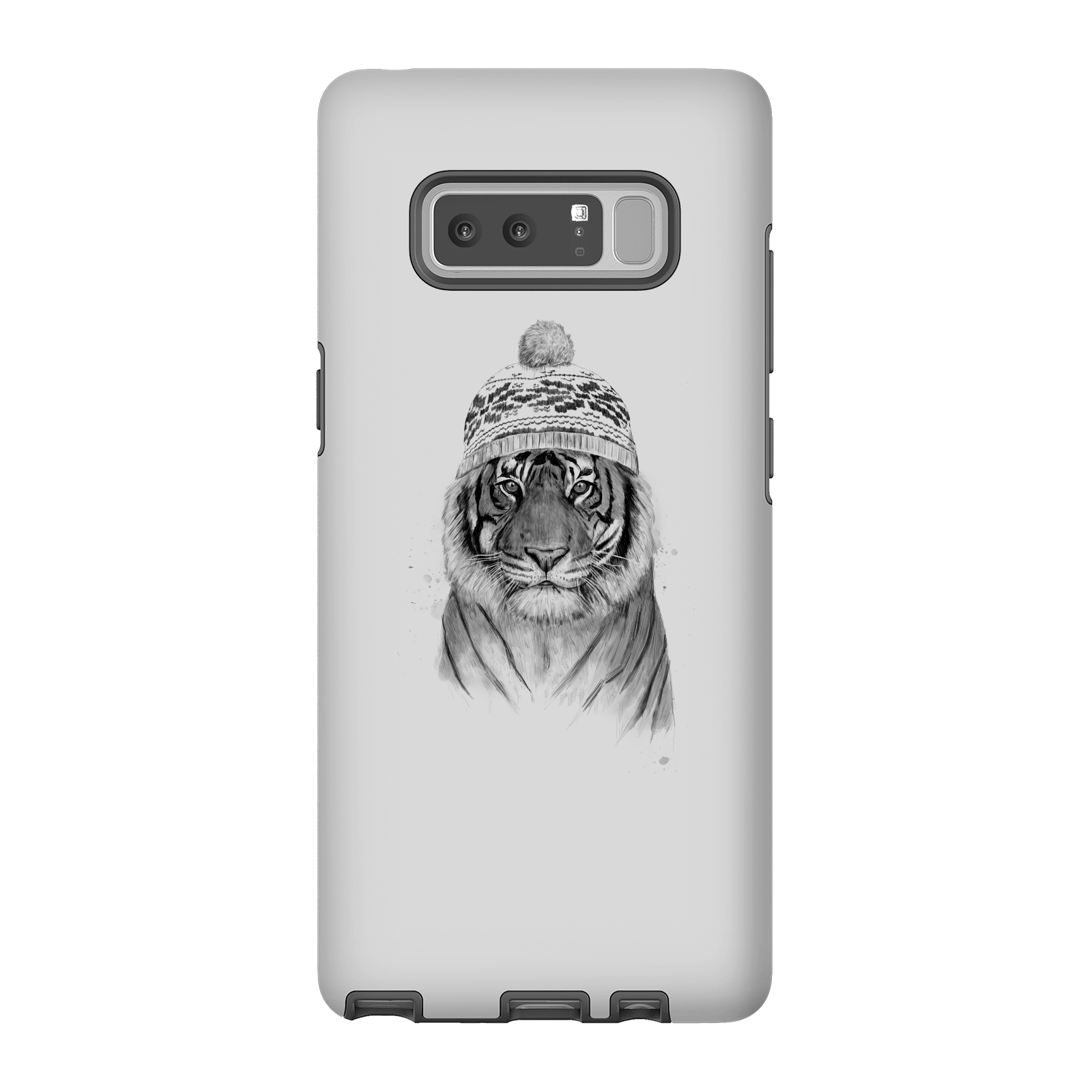 balazs solti winter tiger phone case for iphone and android - samsung note 8 - tough case - matte