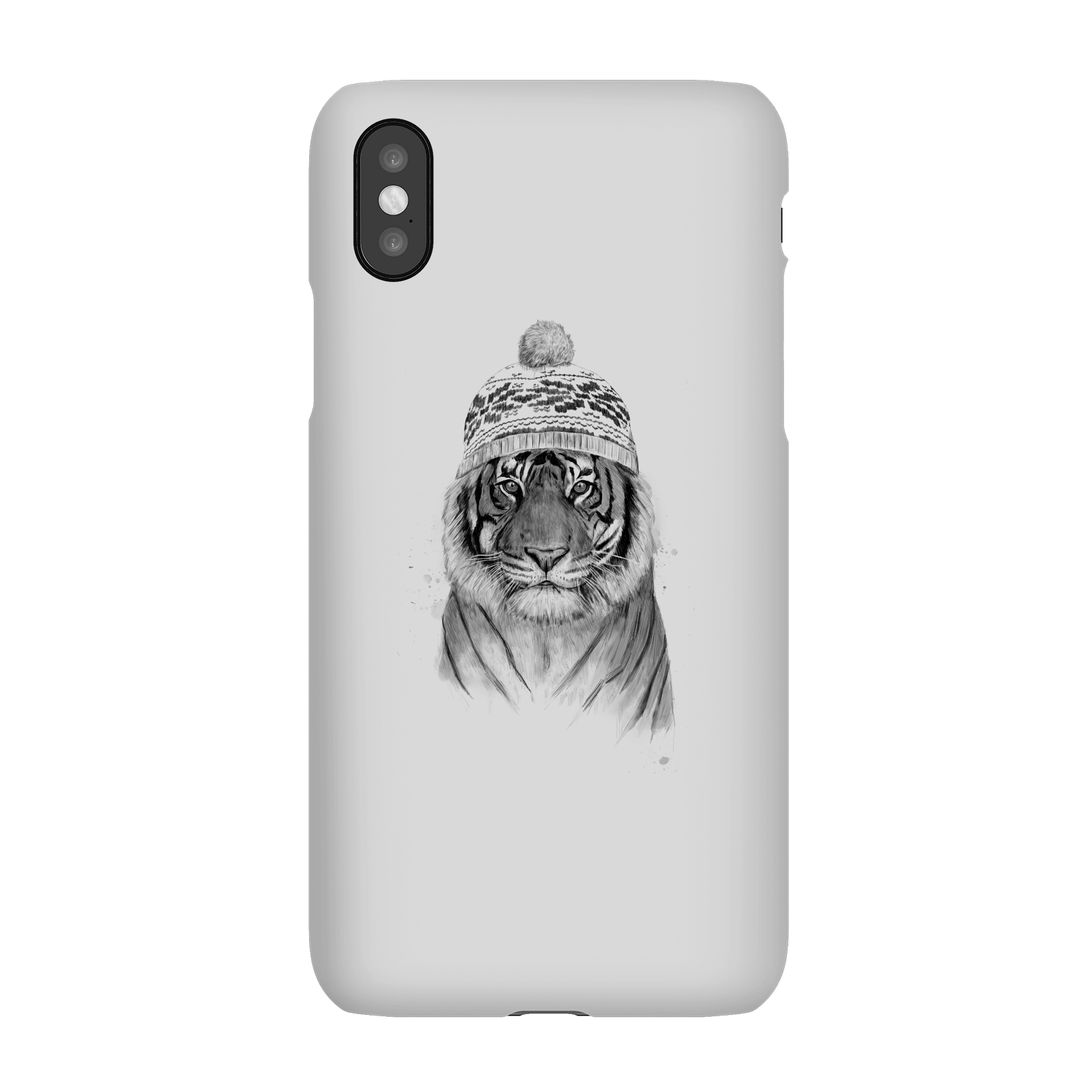 Balazs Solti Winter Tiger Phone Case for iPhone and Android - iPhone X - Snap Case - Gloss