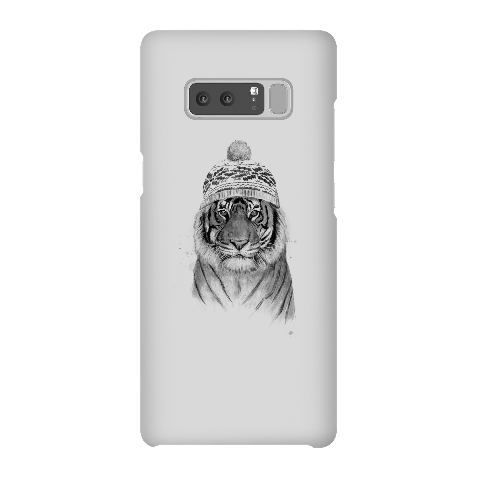 Balazs Solti Winter Tiger Phone Case for iPhone and Android - Samsung Note 8 - Snap Case - Gloss