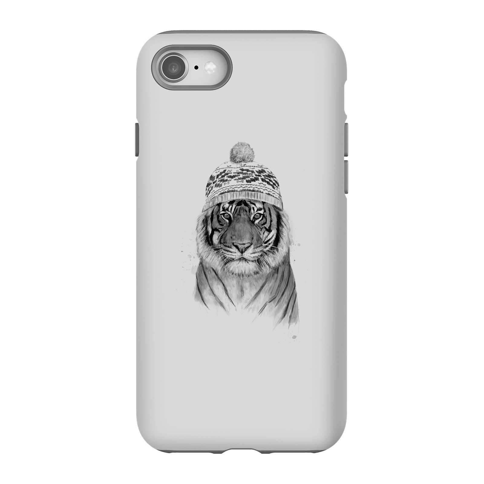Balazs Solti Winter Tiger Phone Case for iPhone and Android - iPhone 8 - Tough Case - Gloss