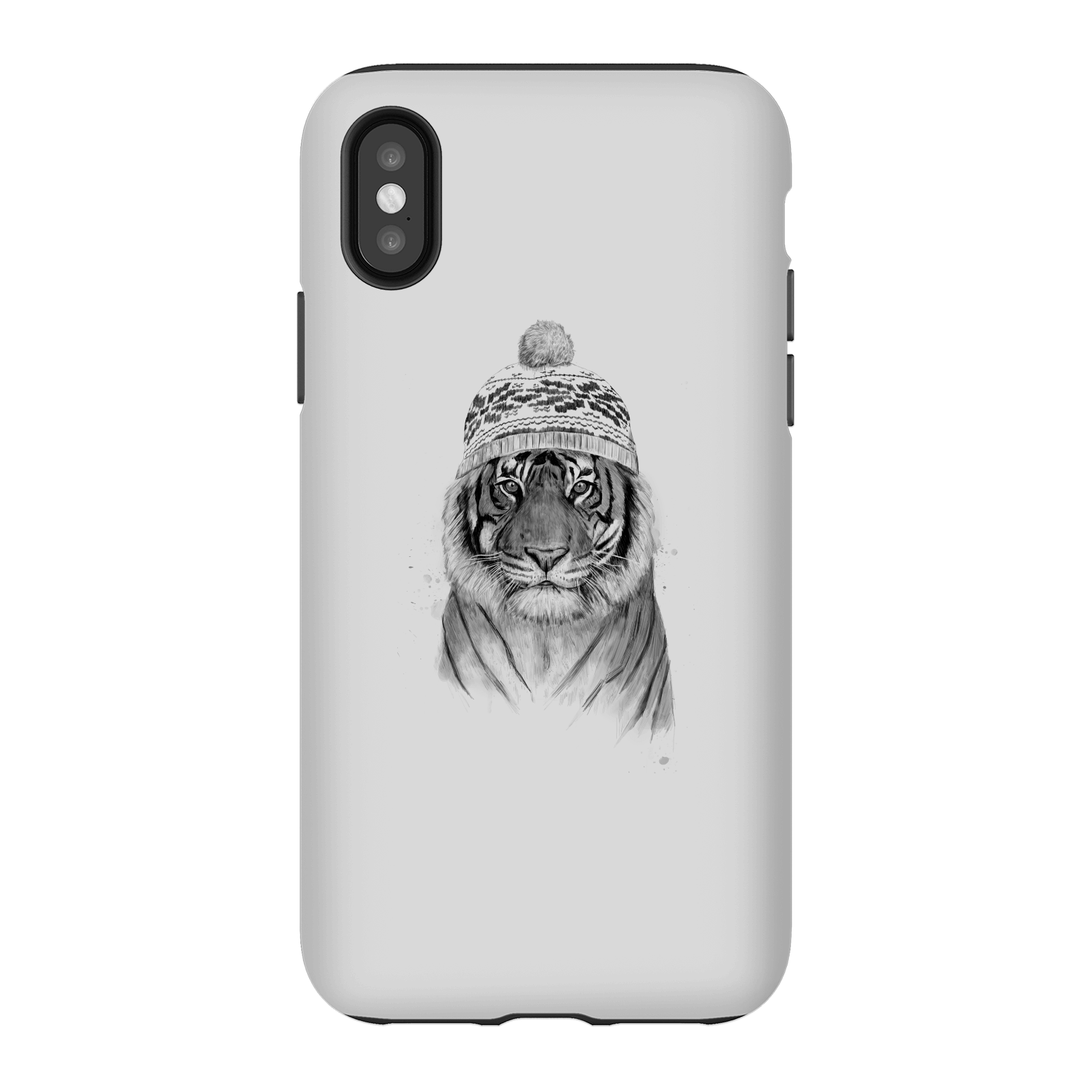 Balazs Solti Winter Tiger Phone Case for iPhone and Android - iPhone X - Tough Case - Gloss