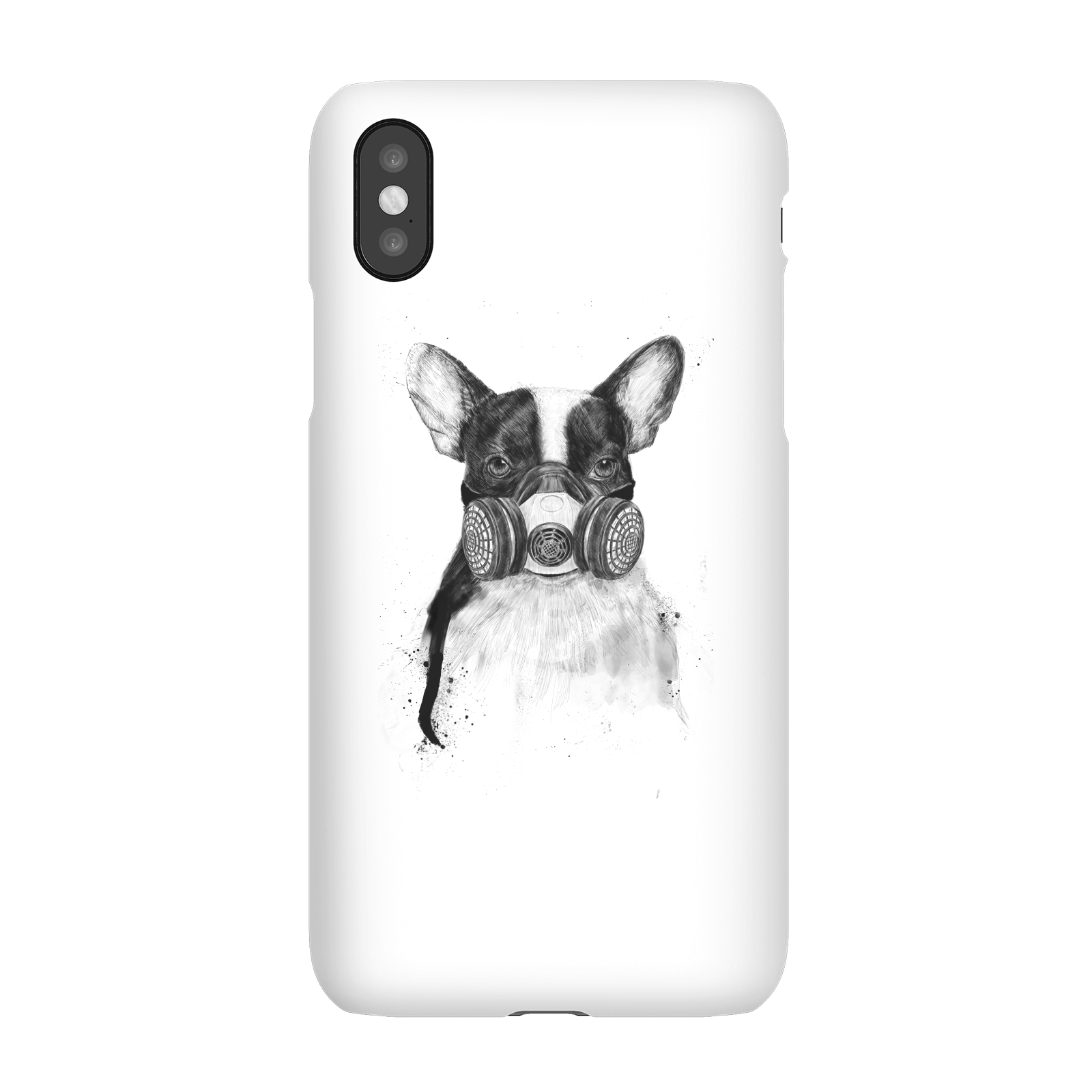 Balazs Solti Masked Bulldog Phone Case for iPhone and Android - iPhone X - Snap Case - Matte