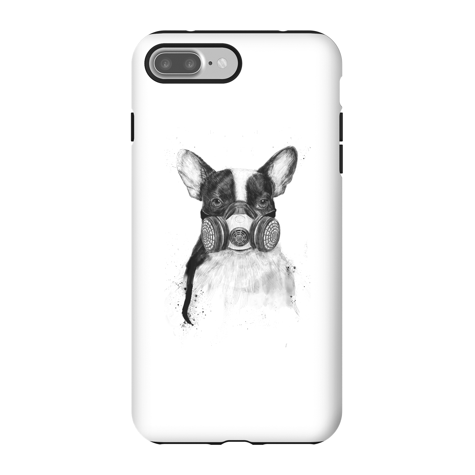 Balazs Solti Masked Bulldog Phone Case for iPhone and Android - iPhone 7 Plus - Tough Case - Matte
