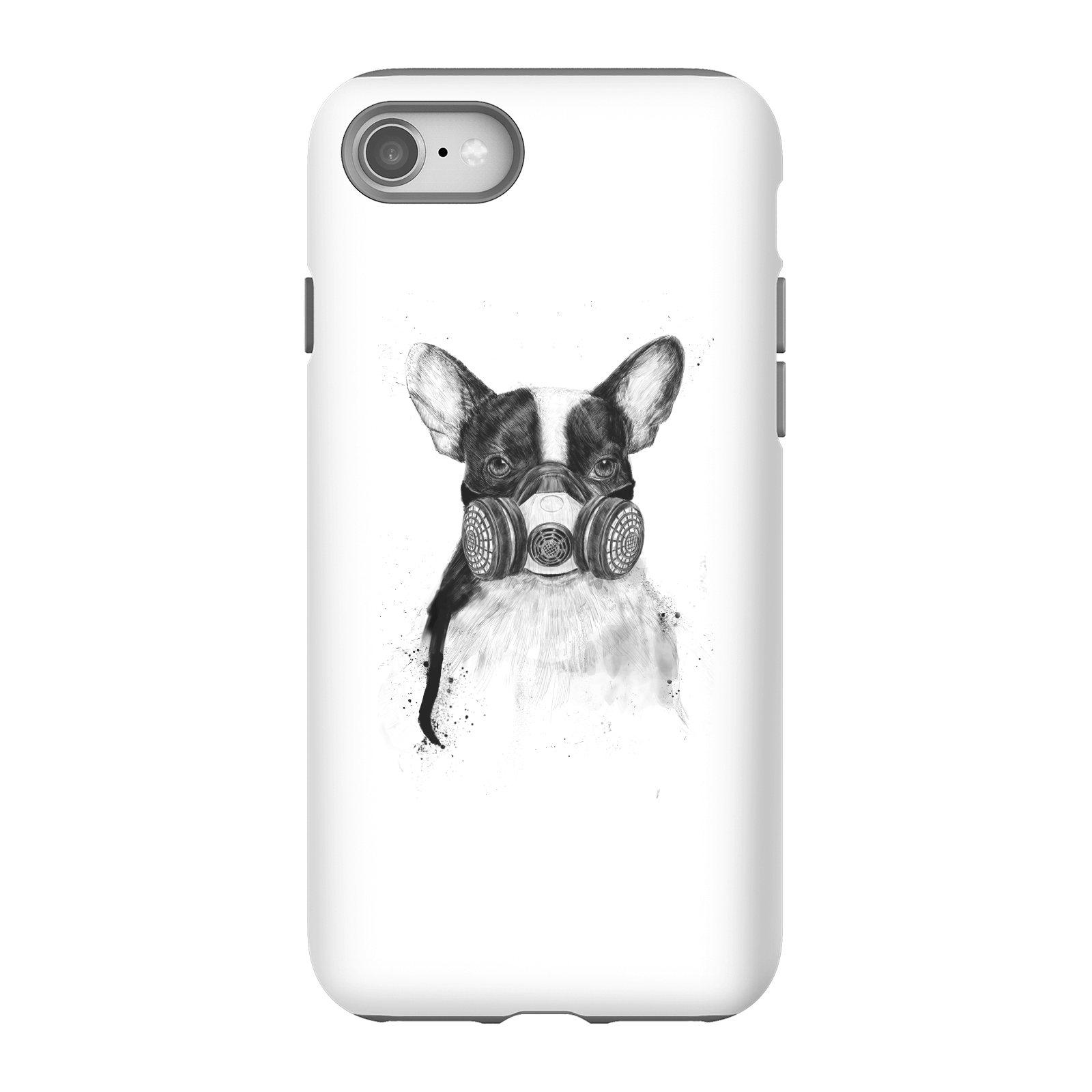 Balazs Solti Masked Bulldog Phone Case for iPhone and Android - iPhone 8 - Tough Case - Matte