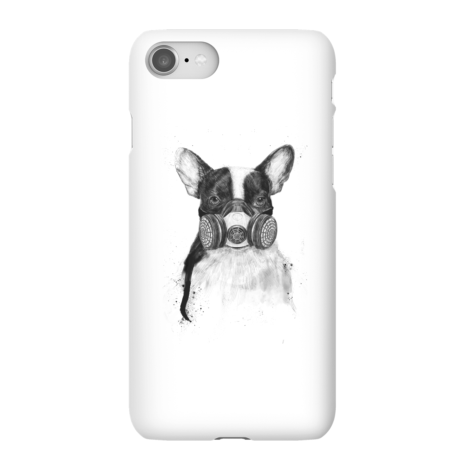 Balazs Solti Masked Bulldog Phone Case for iPhone and Android - iPhone 8 - Snap Case - Gloss