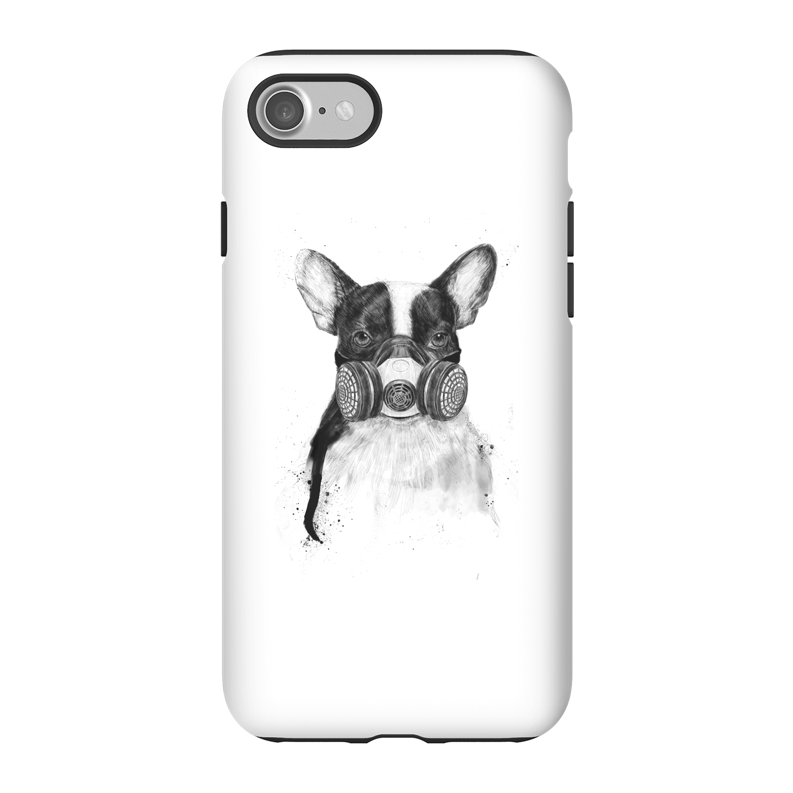 Balazs Solti Masked Bulldog Phone Case for iPhone and Android - iPhone 7 - Tough Case - Gloss
