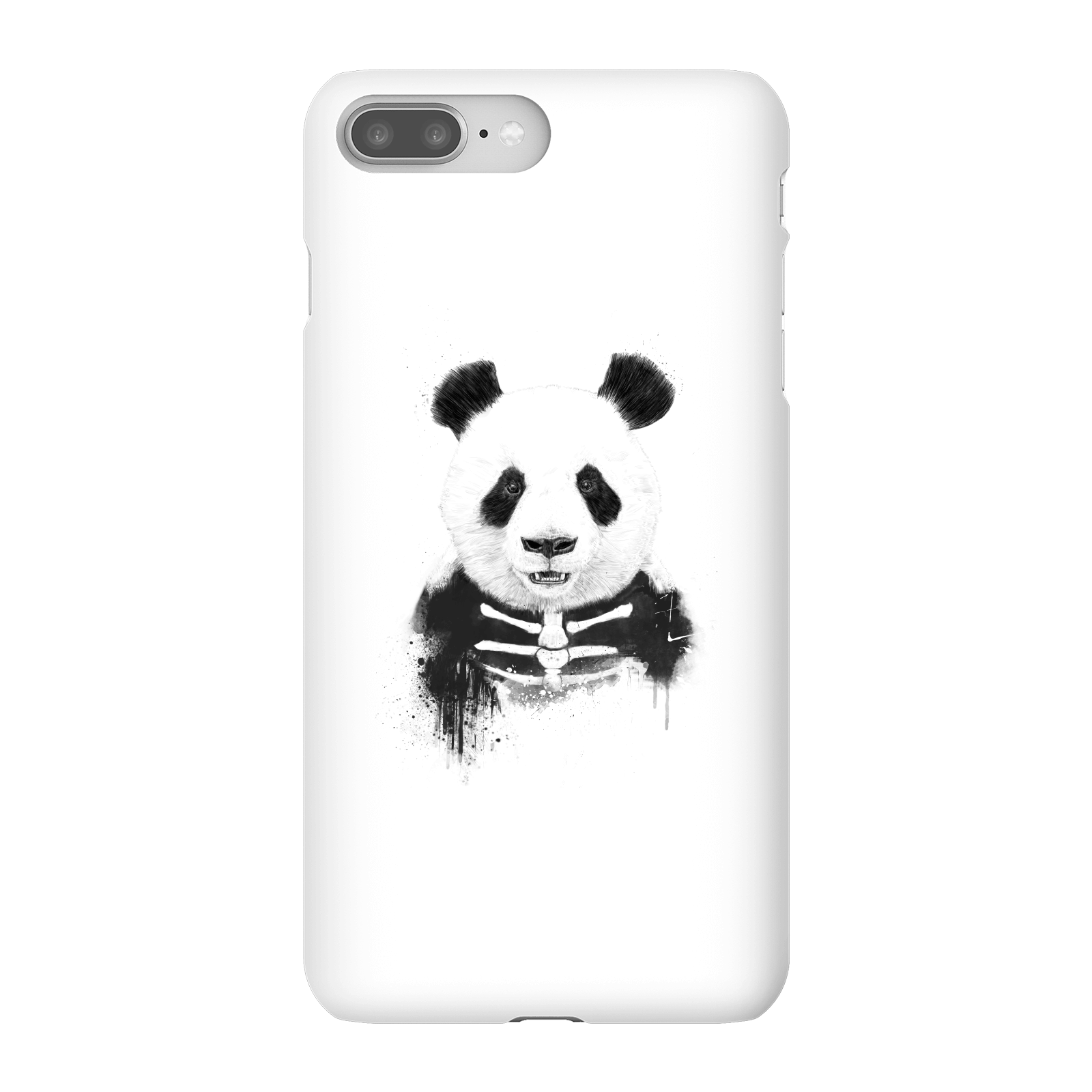 Balazs Solti Skull Panda Phone Case for iPhone and Android - iPhone 8 Plus - Snap Case - Matte